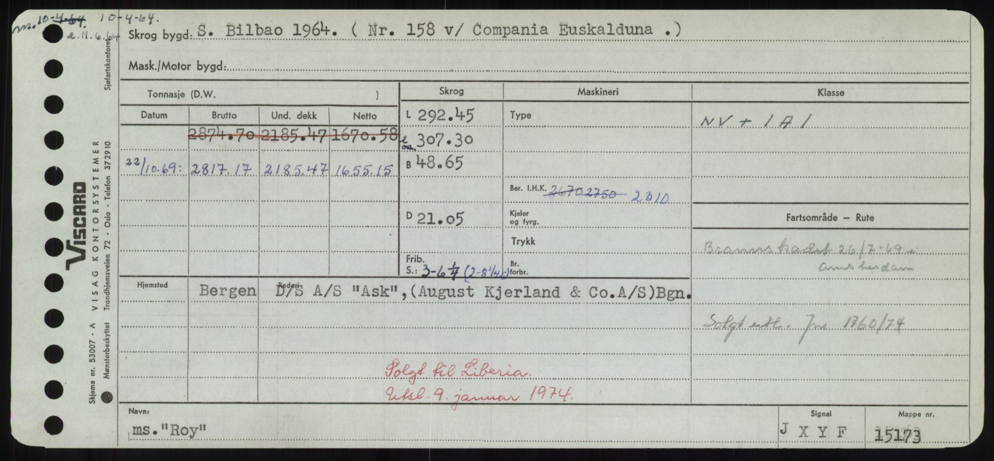 Sjøfartsdirektoratet med forløpere, Skipsmålingen, AV/RA-S-1627/H/Hd/L0031: Fartøy, Rju-Sam, p. 243