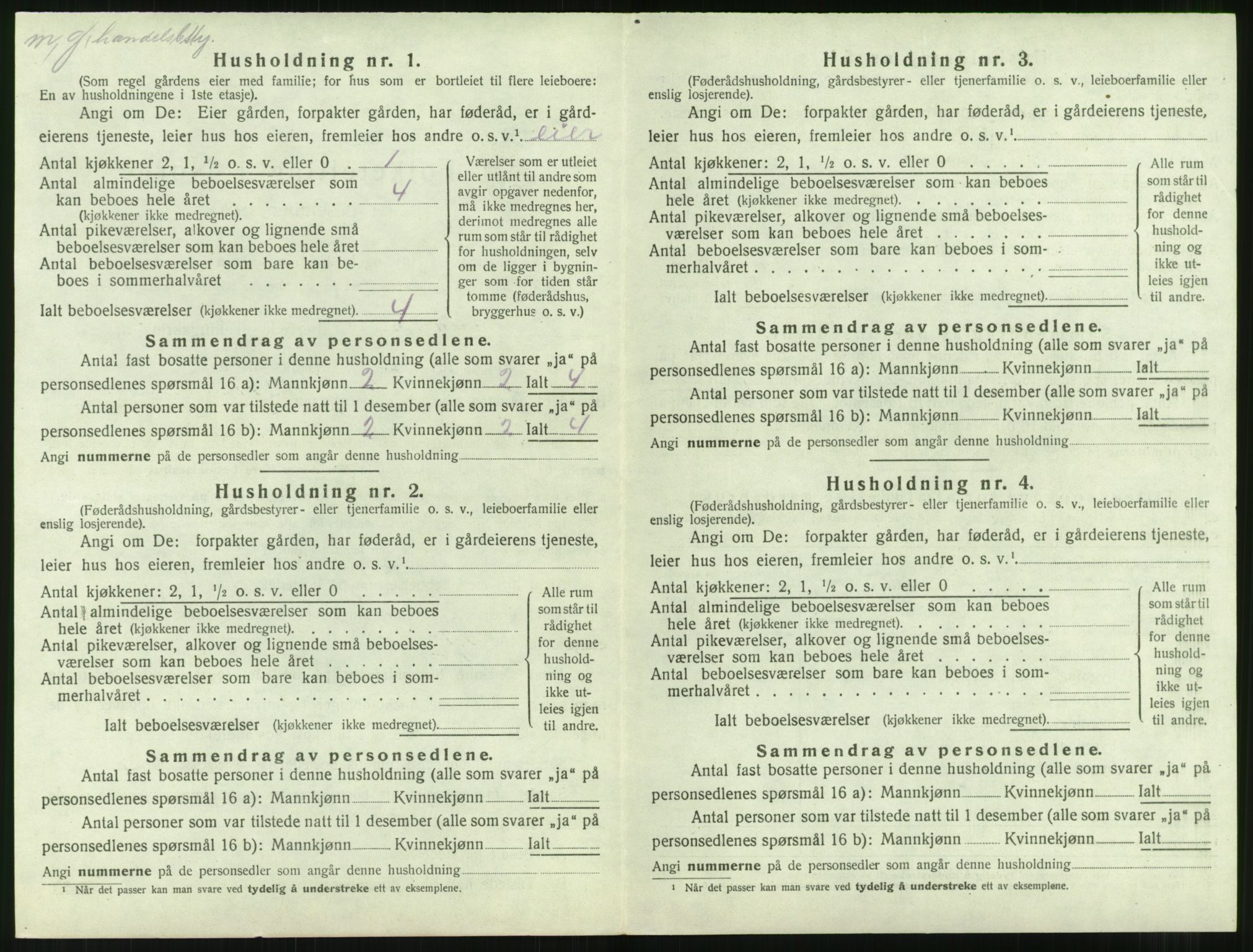 SAT, 1920 census for Aukra, 1920, p. 312