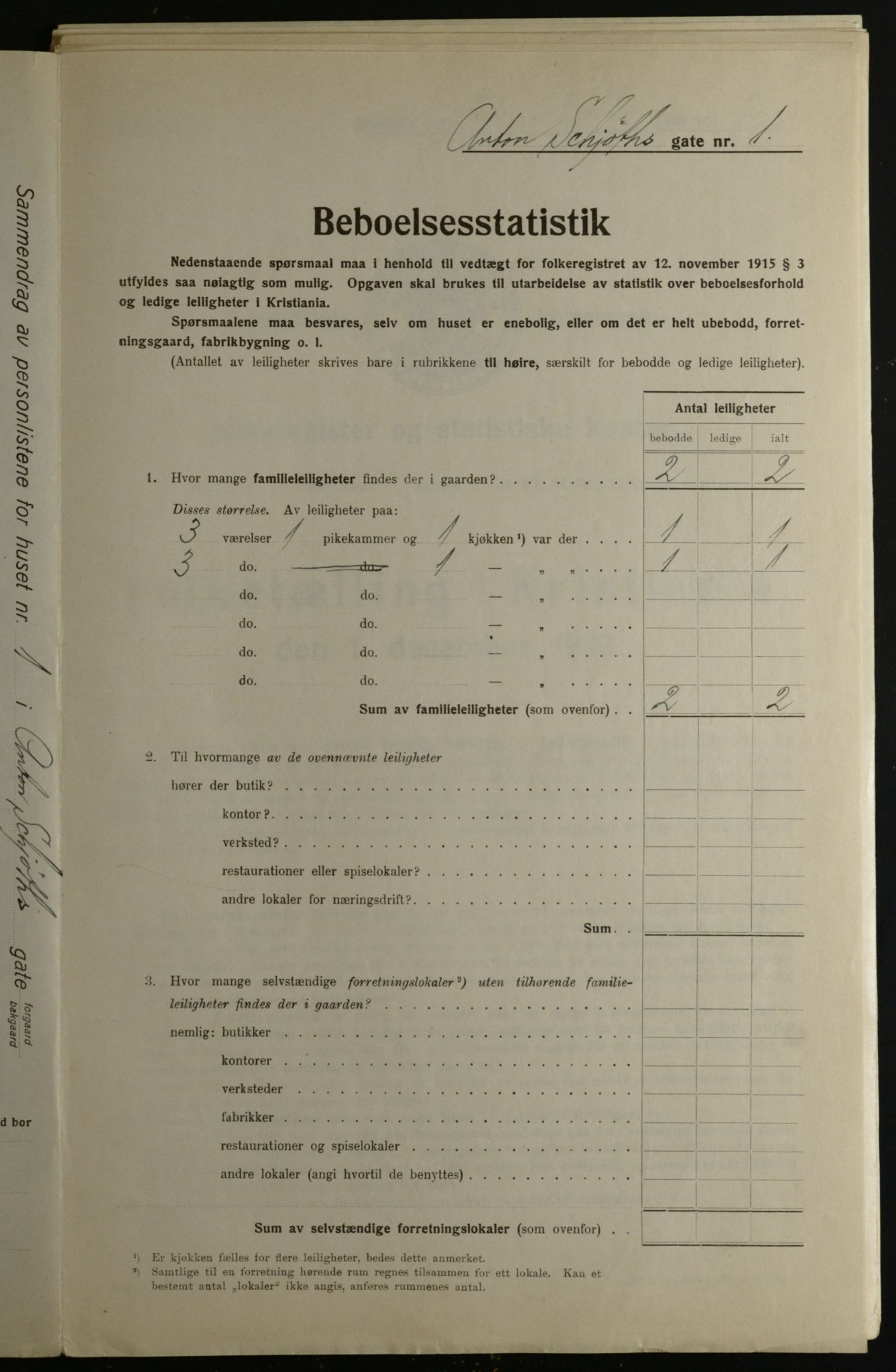 OBA, Municipal Census 1923 for Kristiania, 1923, p. 1572