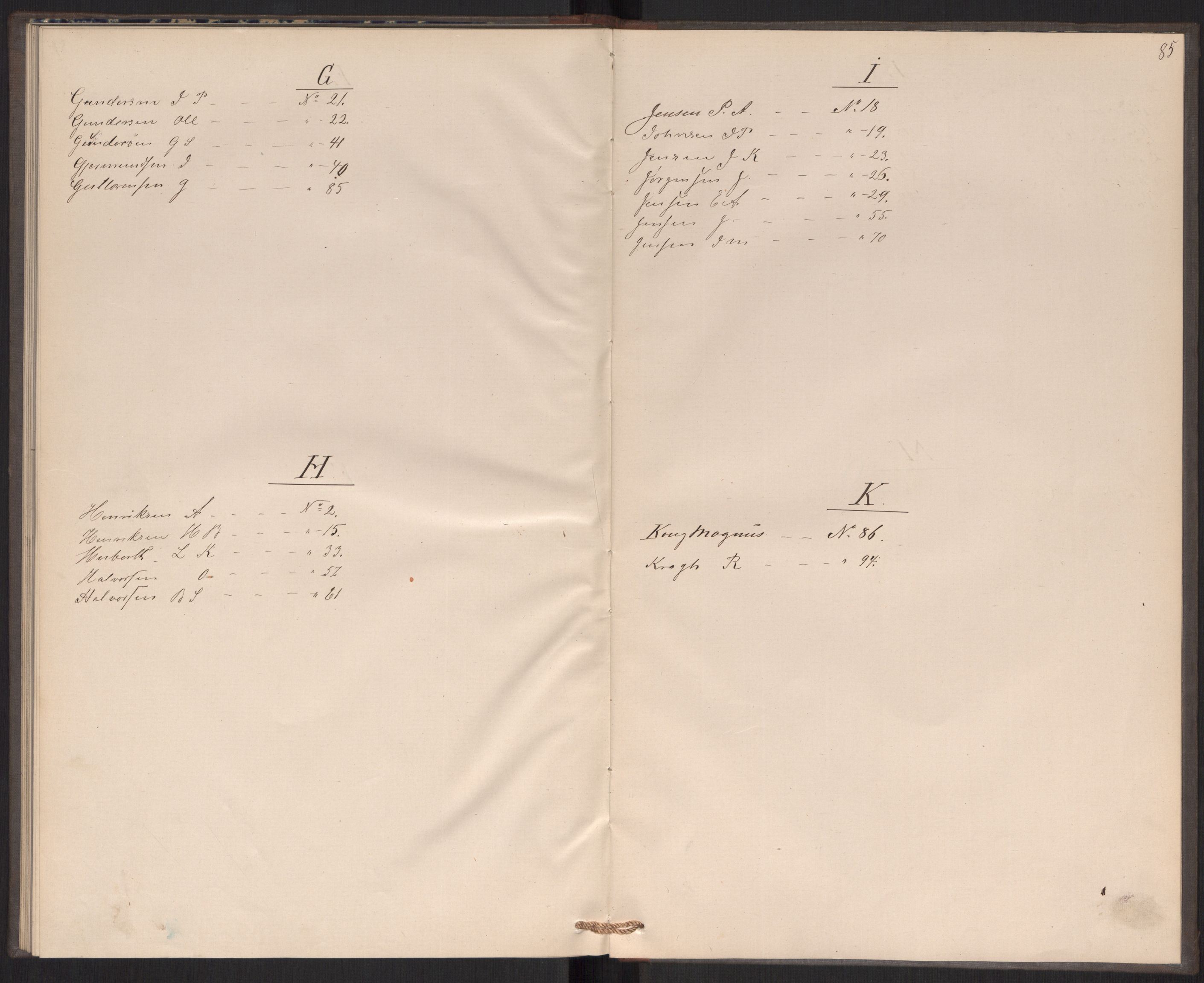 Revisjonsdepartementet, 2. revisjonskontor, RA/S-1115/E/E039/L0276: Tvedestrand: Utgående tollbok, 1876, p. 85