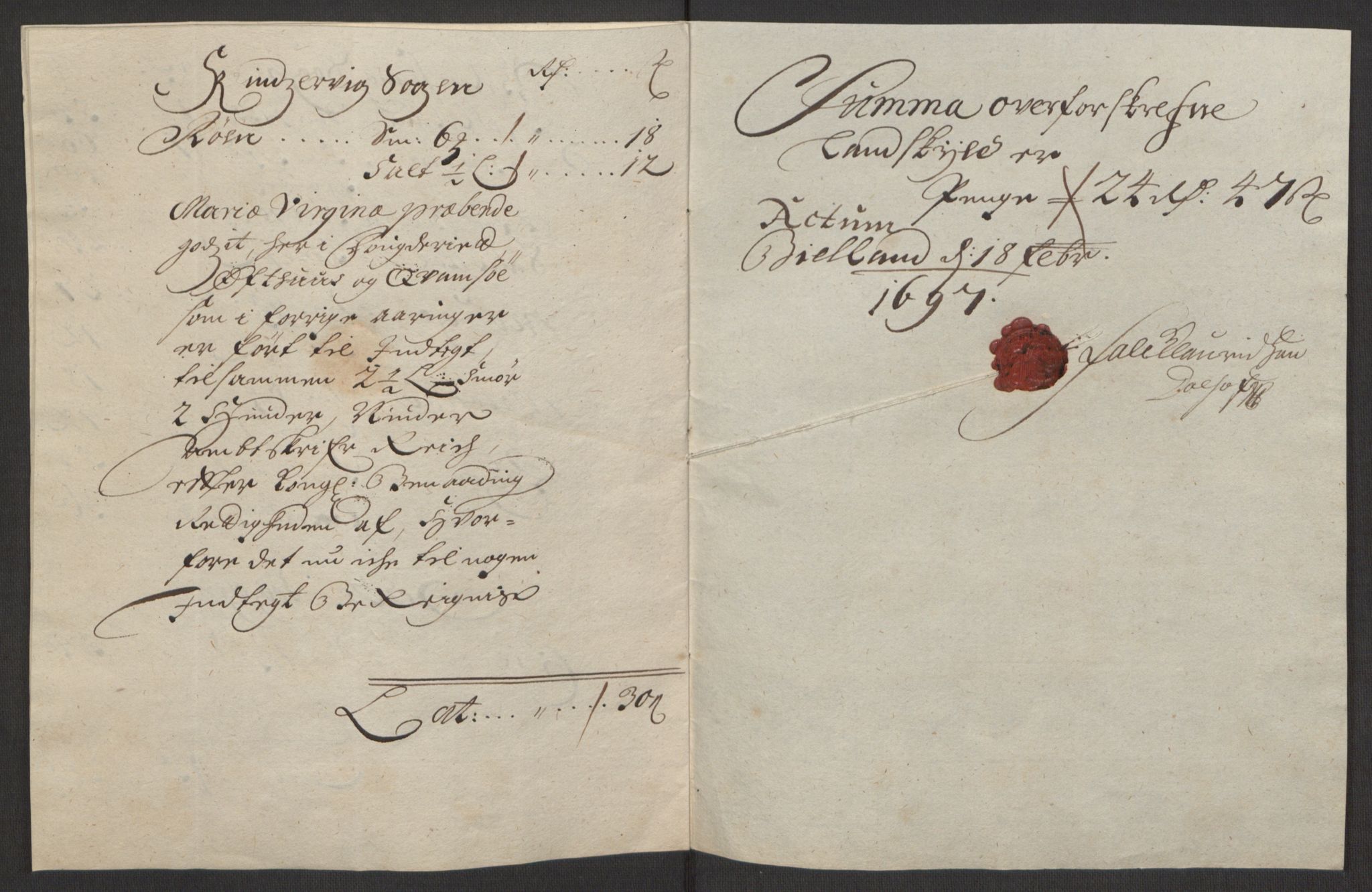 Rentekammeret inntil 1814, Reviderte regnskaper, Fogderegnskap, AV/RA-EA-4092/R48/L2976: Fogderegnskap Sunnhordland og Hardanger, 1695-1696, p. 470