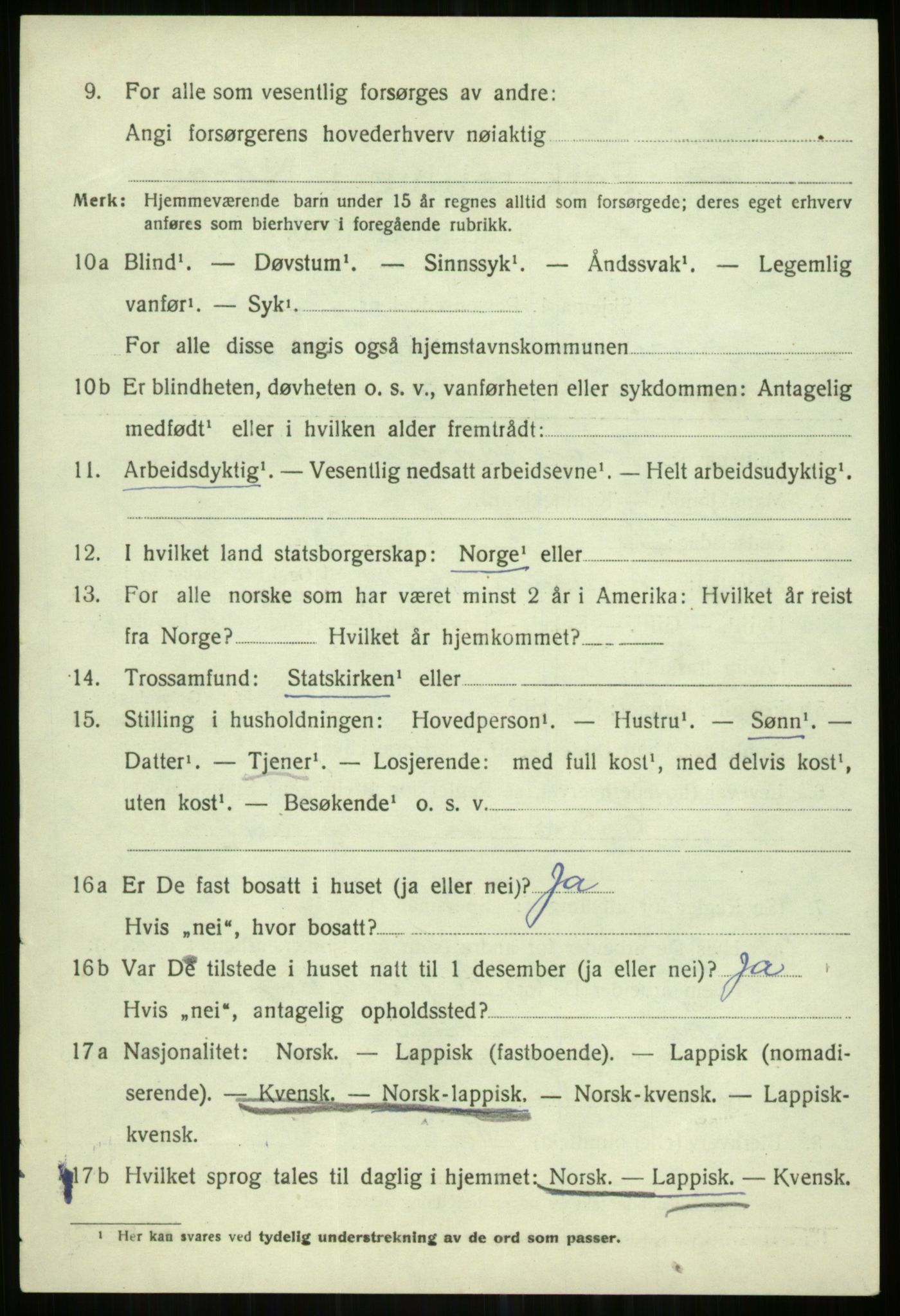 SATØ, 1920 census for Karlsøy, 1920, p. 773