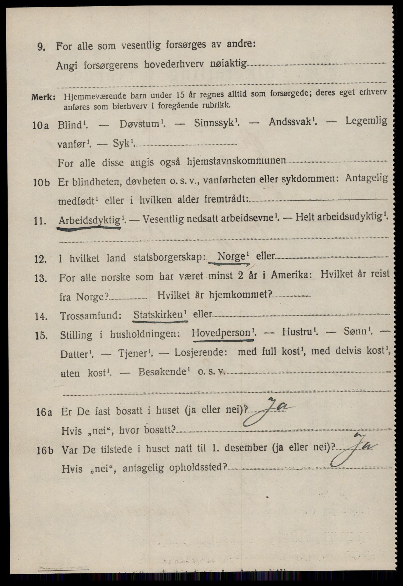 SAT, 1920 census for Øre, 1920, p. 696