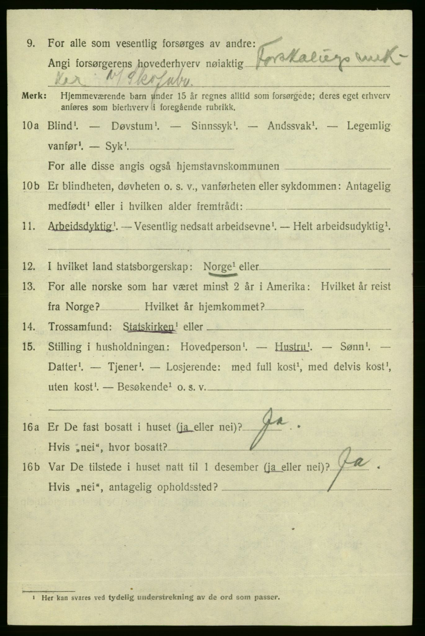 SAO, 1920 census for Fredrikshald, 1920, p. 8361