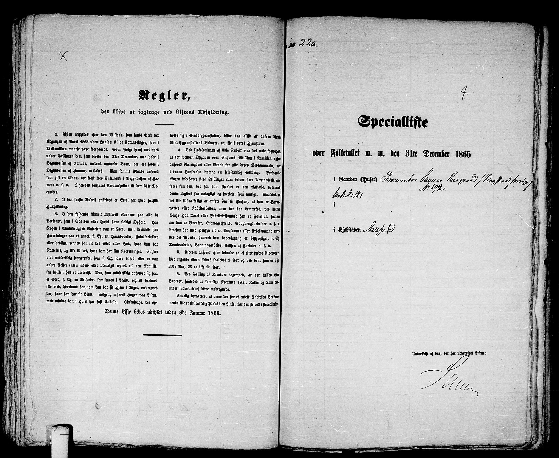 RA, 1865 census for Ålesund, 1865, p. 461