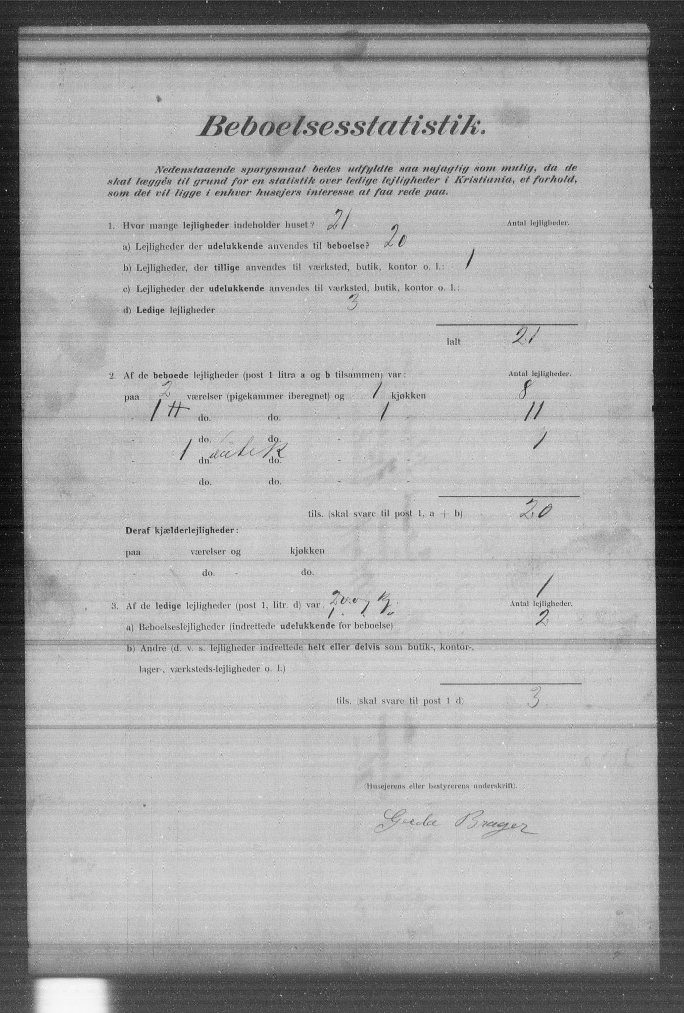 OBA, Municipal Census 1902 for Kristiania, 1902, p. 16697