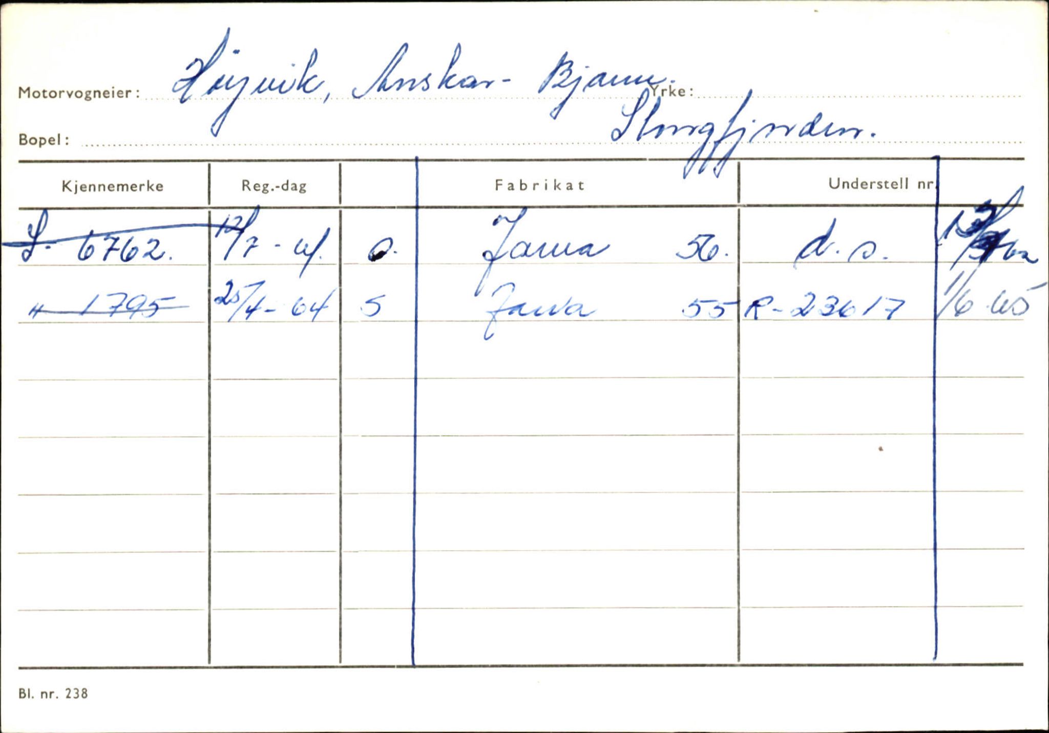 Statens vegvesen, Sogn og Fjordane vegkontor, AV/SAB-A-5301/4/F/L0132: Eigarregister Askvoll A-Å. Balestrand A-Å, 1945-1975, p. 624