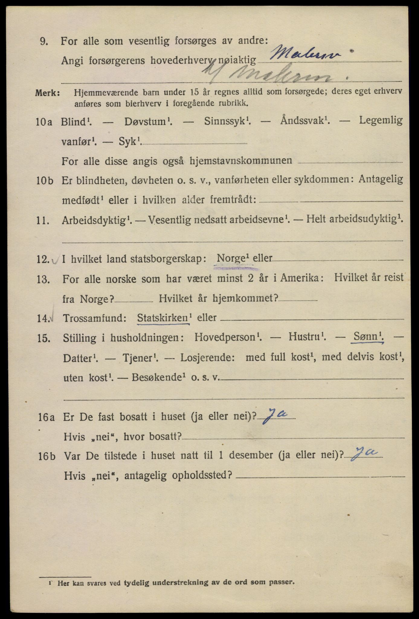 SAO, 1920 census for Kristiania, 1920, p. 410384