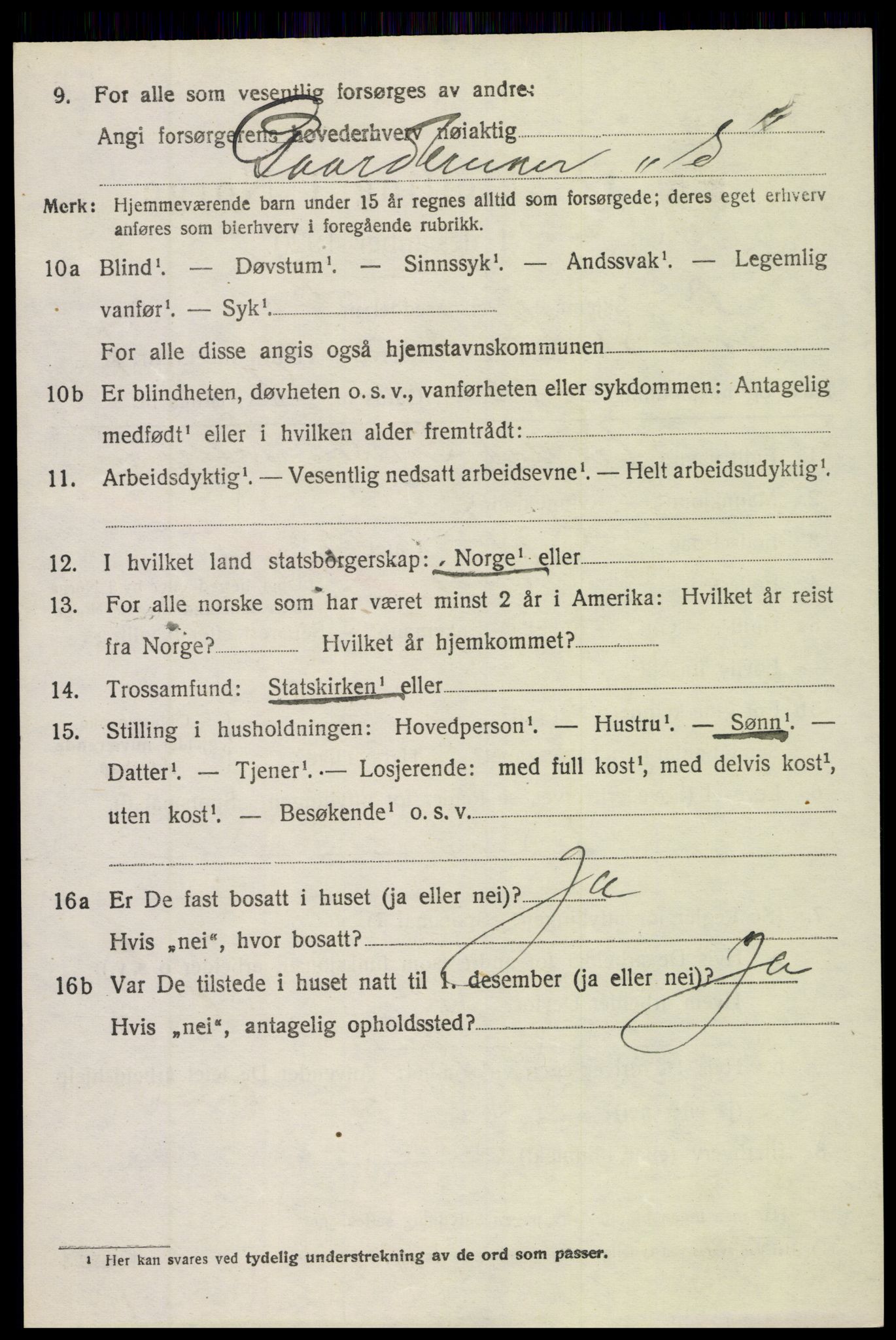 SAH, 1920 census for Søndre Land, 1920, p. 7574