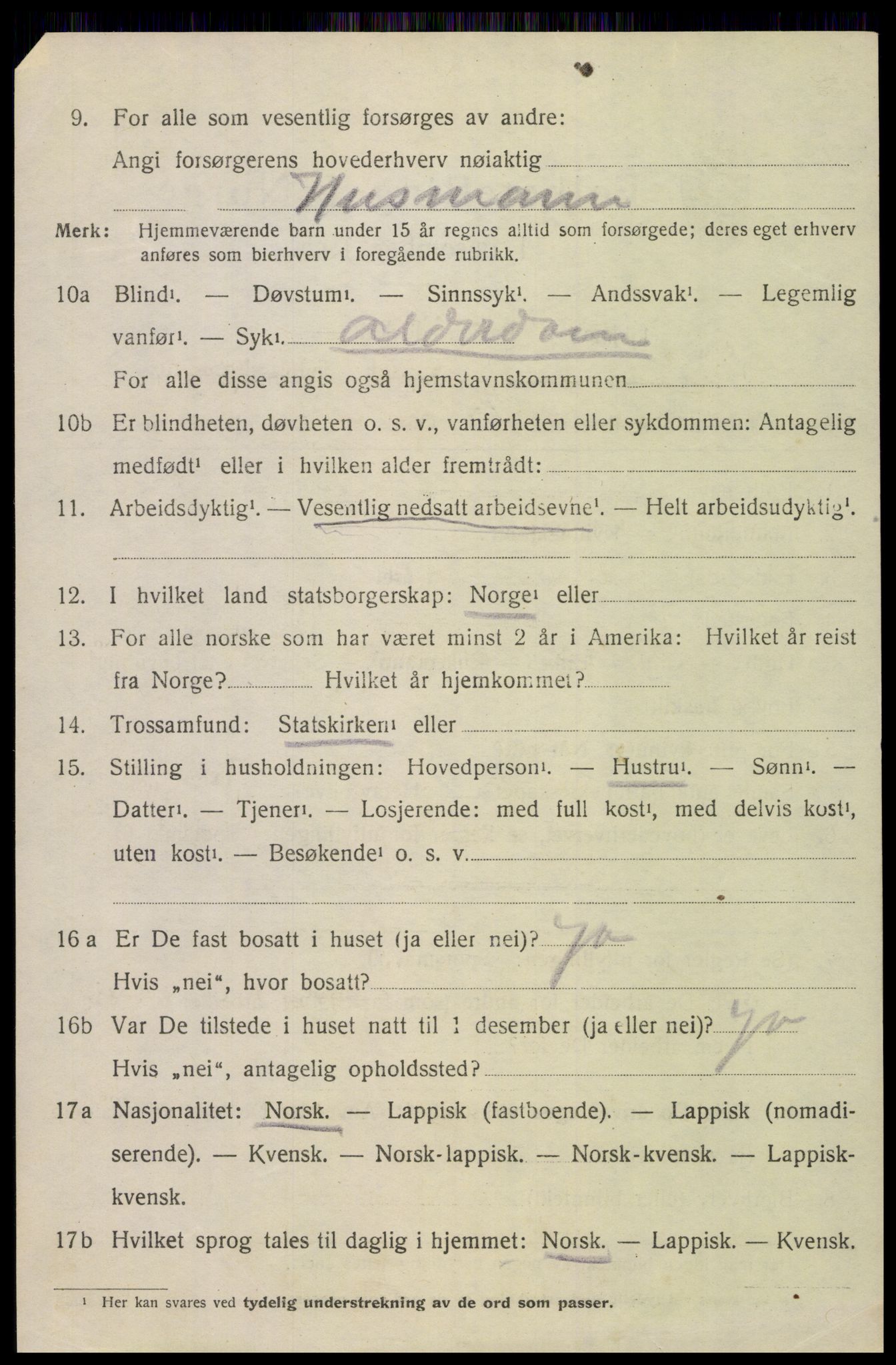 SAT, 1920 census for Bodin, 1920, p. 11495