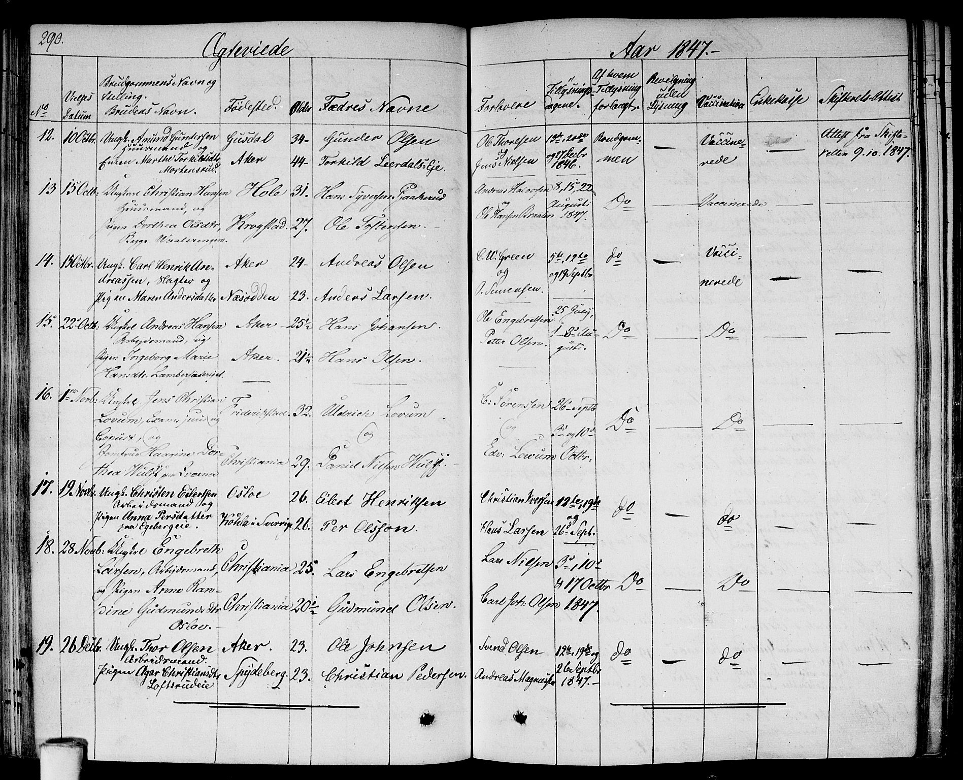 Gamlebyen prestekontor Kirkebøker, SAO/A-10884/F/Fa/L0003: Parish register (official) no. 3, 1829-1849, p. 290