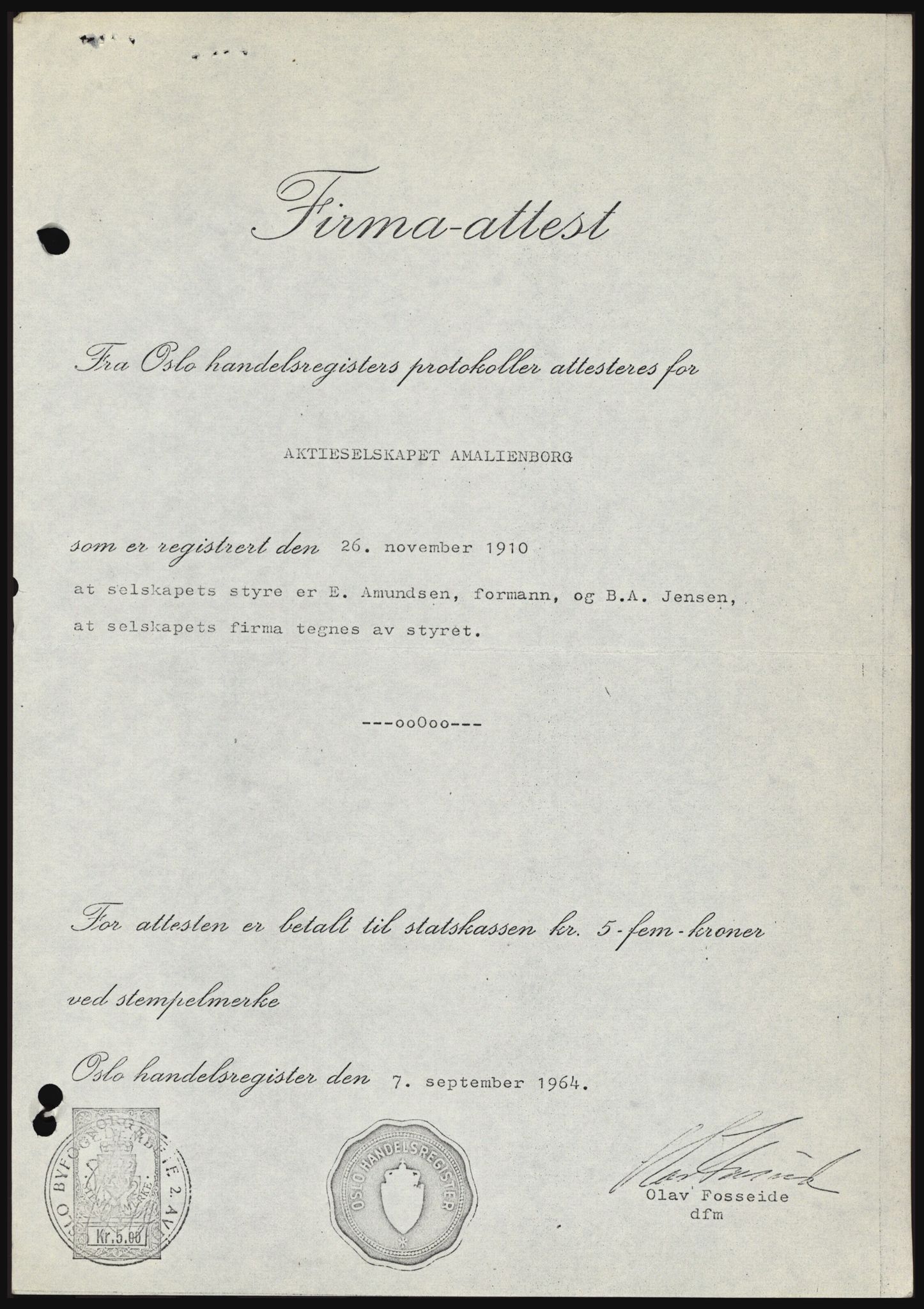 Nord-Hedmark sorenskriveri, SAH/TING-012/H/Hc/L0021: Mortgage book no. 21, 1964-1965, Diary no: : 1254/1965