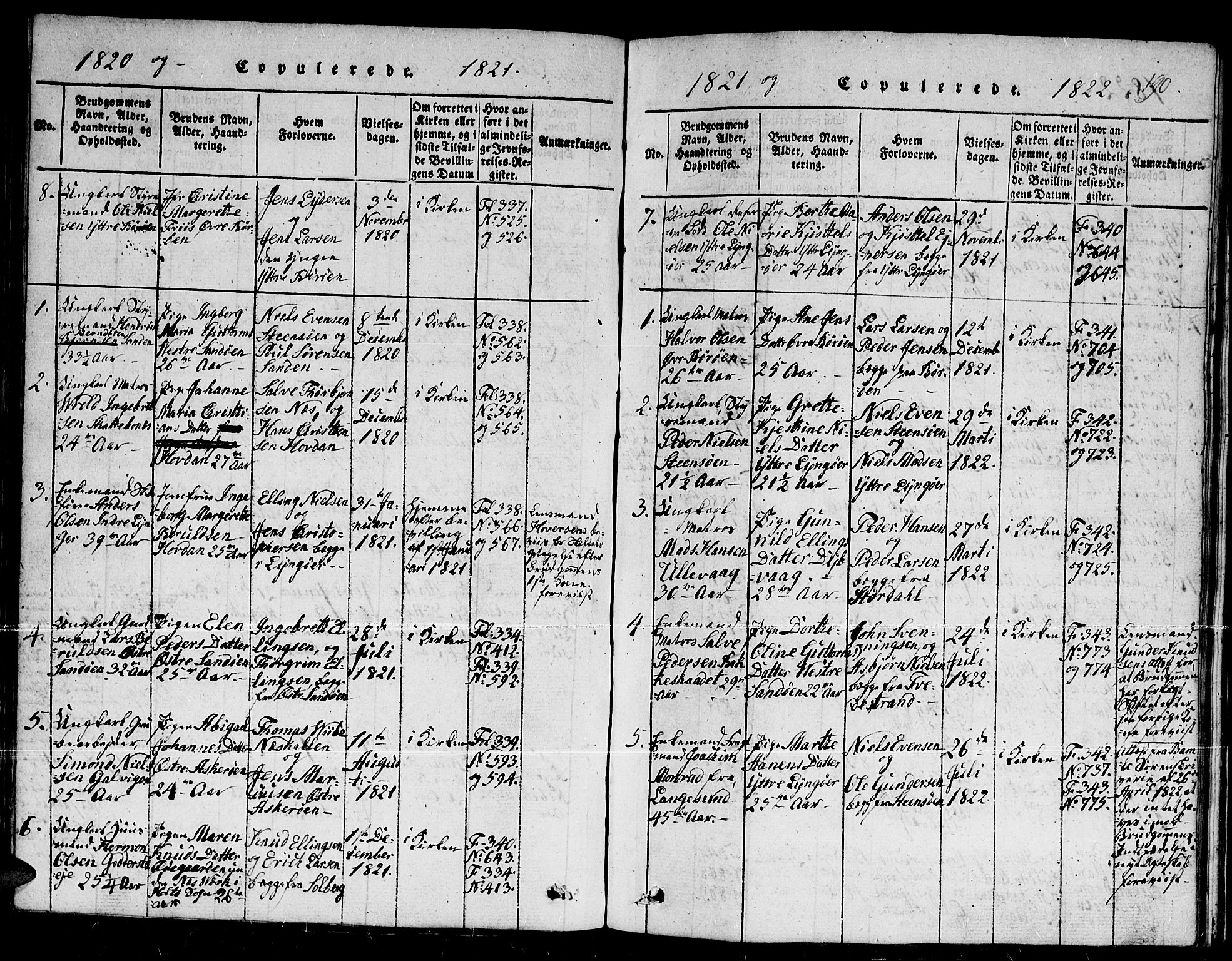 Dypvåg sokneprestkontor, AV/SAK-1111-0007/F/Fb/Fba/L0009: Parish register (copy) no. B 9, 1816-1842, p. 190