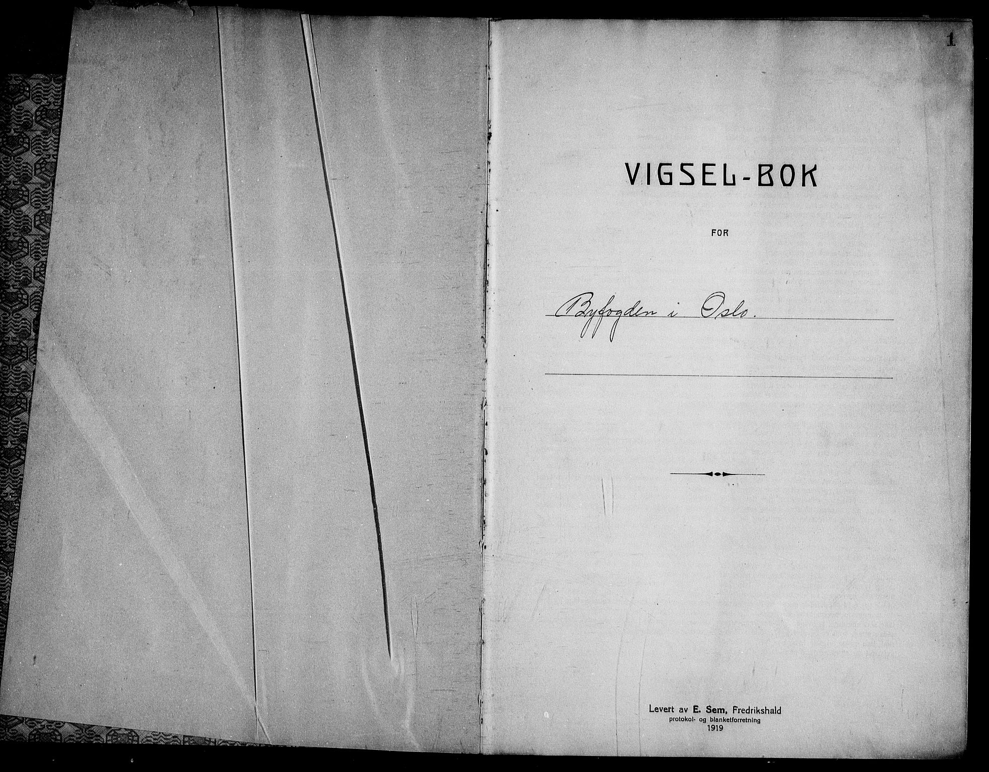 Oslo byfogd avd. I, SAO/A-10220/L/Lb/Lbb/L0020: Notarialprotokoll, rekke II: Vigsler, 1929-1930, p. 1a