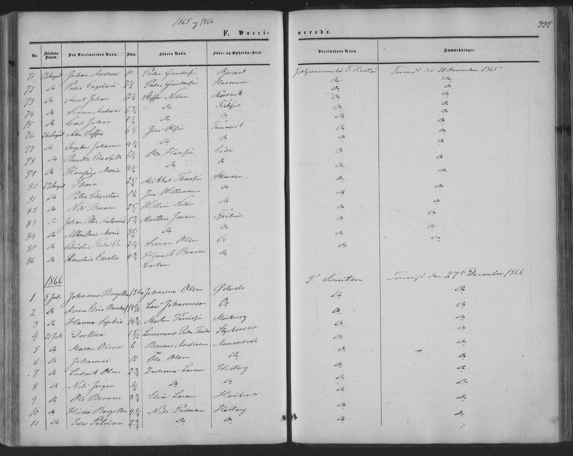 Ministerialprotokoller, klokkerbøker og fødselsregistre - Nordland, AV/SAT-A-1459/853/L0770: Parish register (official) no. 853A09, 1857-1870, p. 337