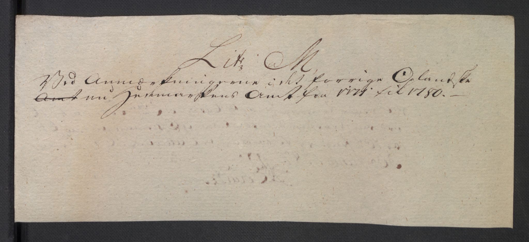 Rentekammeret inntil 1814, Reviderte regnskaper, Mindre regnskaper, RA/EA-4068/Rb/L0014: Opplands amt, 1771-1779, p. 619