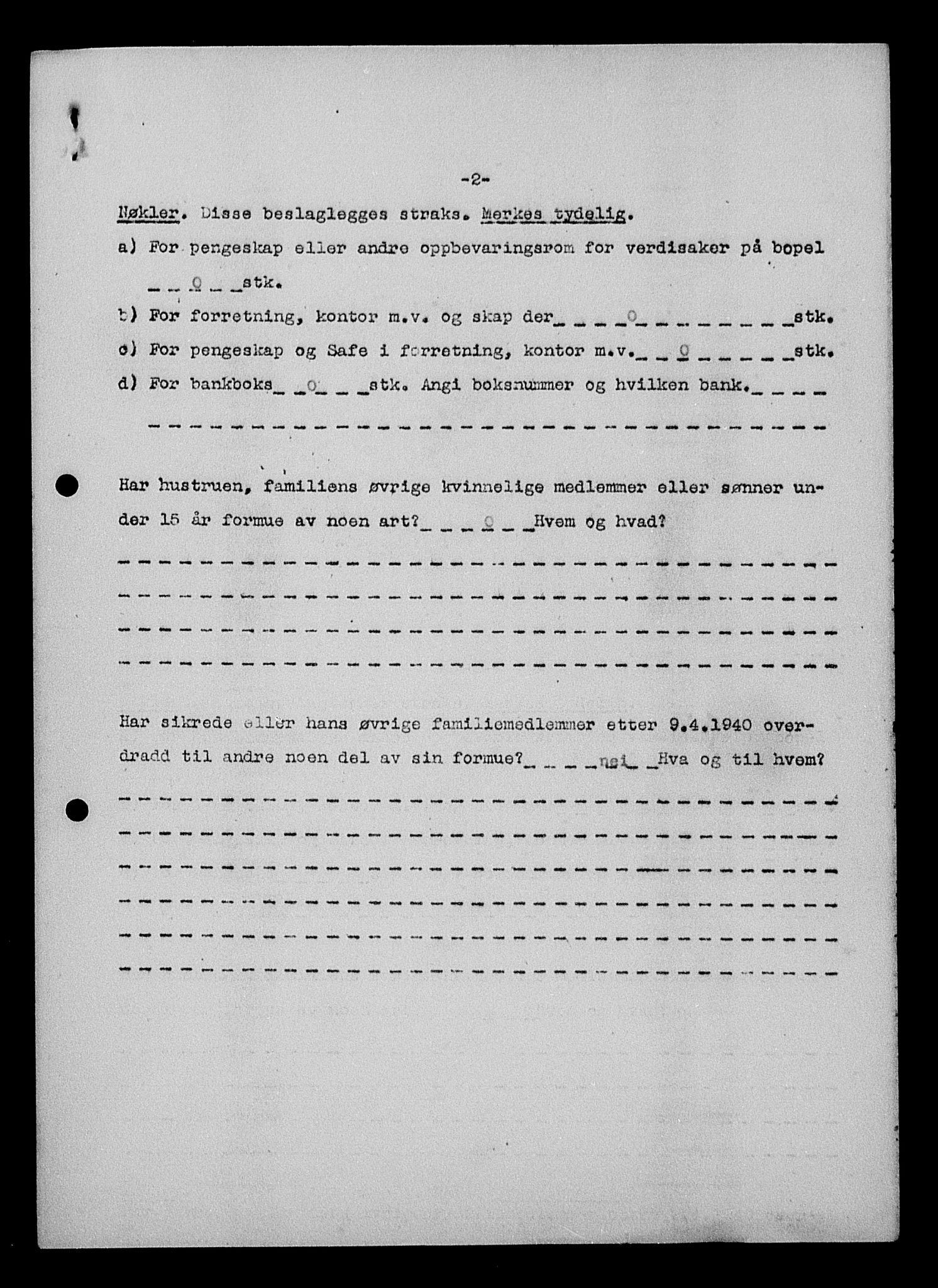 Justisdepartementet, Tilbakeføringskontoret for inndratte formuer, AV/RA-S-1564/H/Hc/Hcd/L1009: --, 1945-1947, p. 14