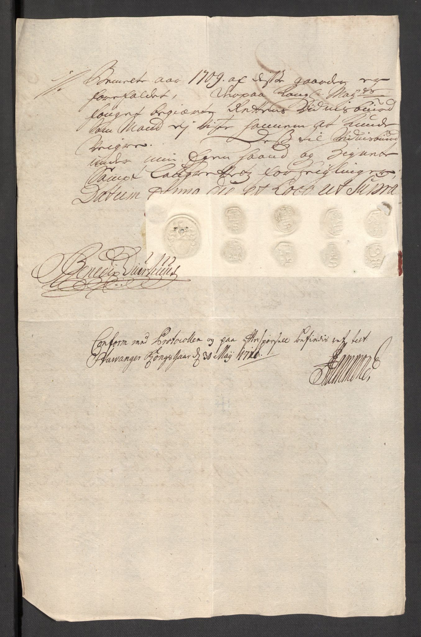 Rentekammeret inntil 1814, Reviderte regnskaper, Fogderegnskap, RA/EA-4092/R46/L2734: Fogderegnskap Jæren og Dalane, 1709-1710, p. 35