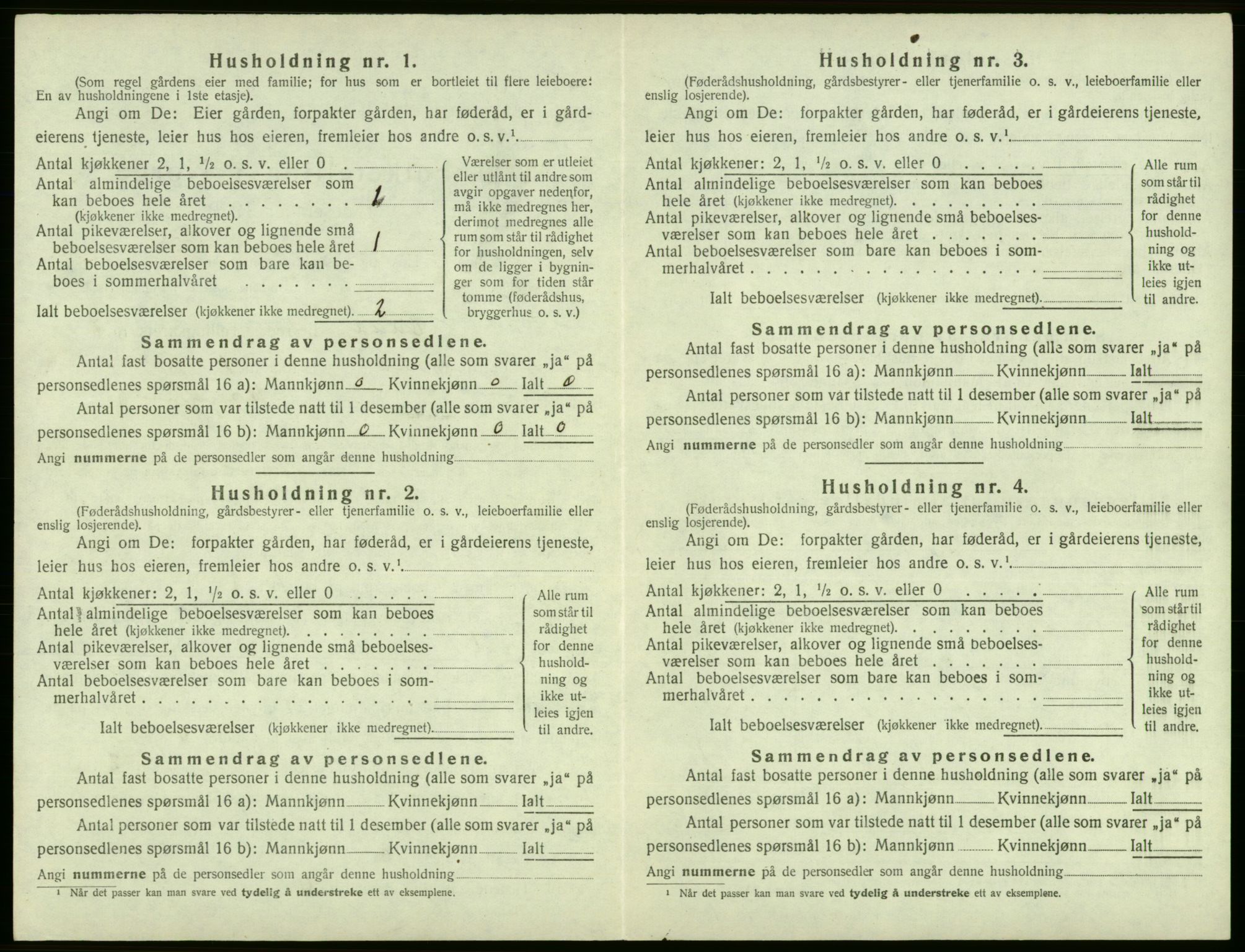 SAB, 1920 census for Odda, 1920, p. 510