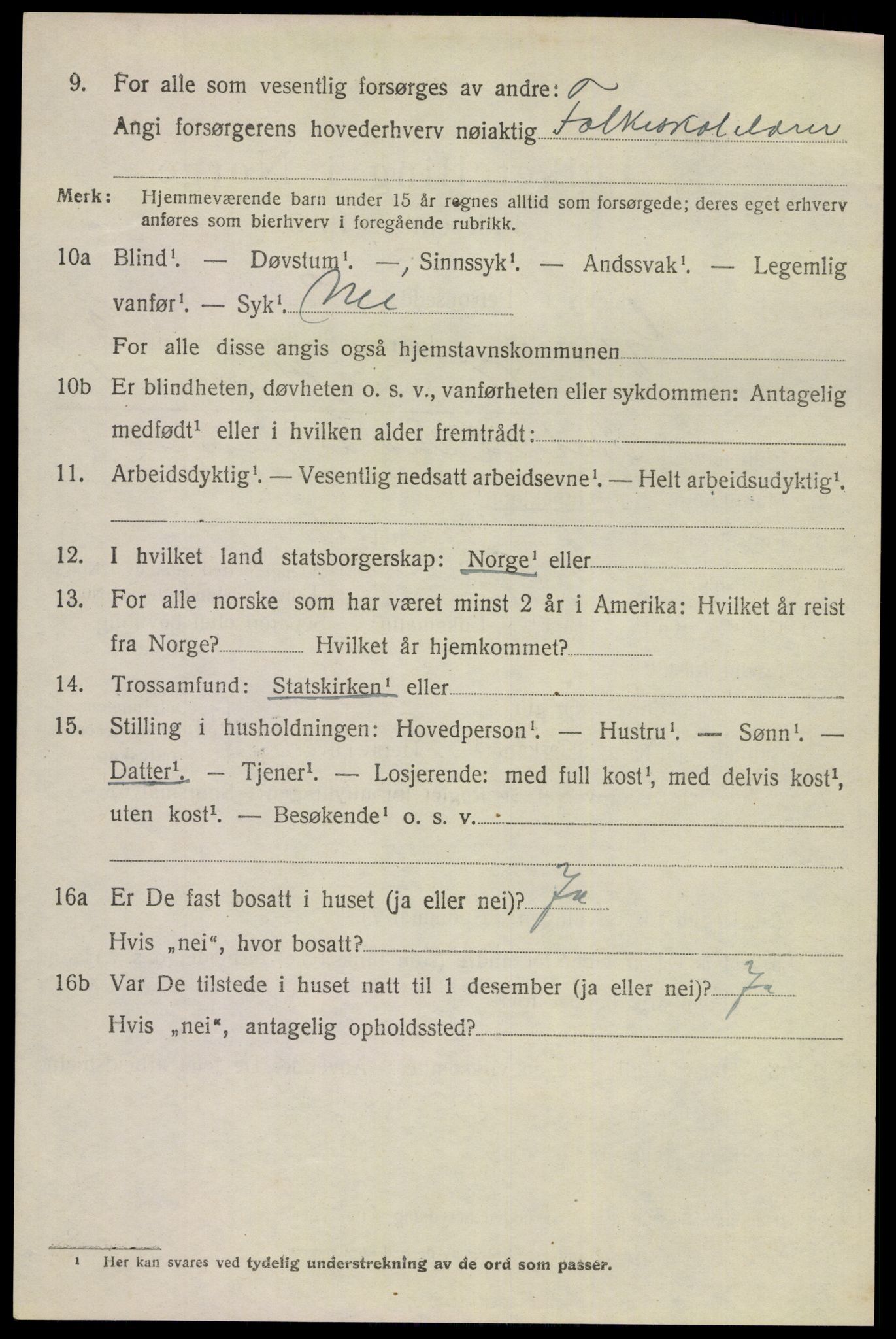 SAKO, 1920 census for Gjerpen, 1920, p. 6107