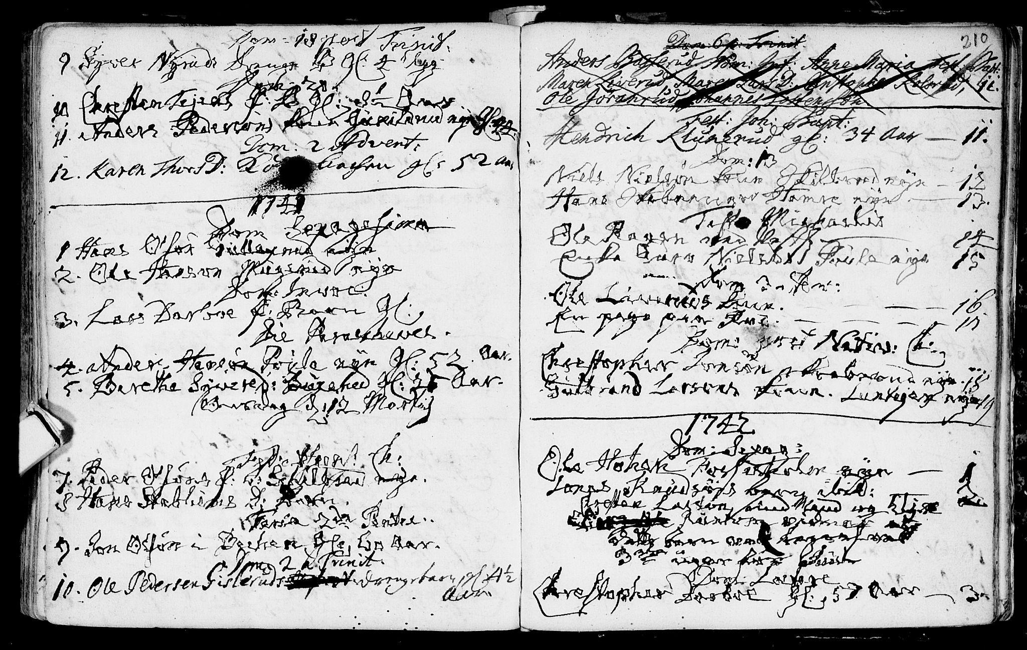 Eiker kirkebøker, SAKO/A-4/F/Fa/L0007: Parish register (official) no. I 7 /2, 1733-1808, p. 210