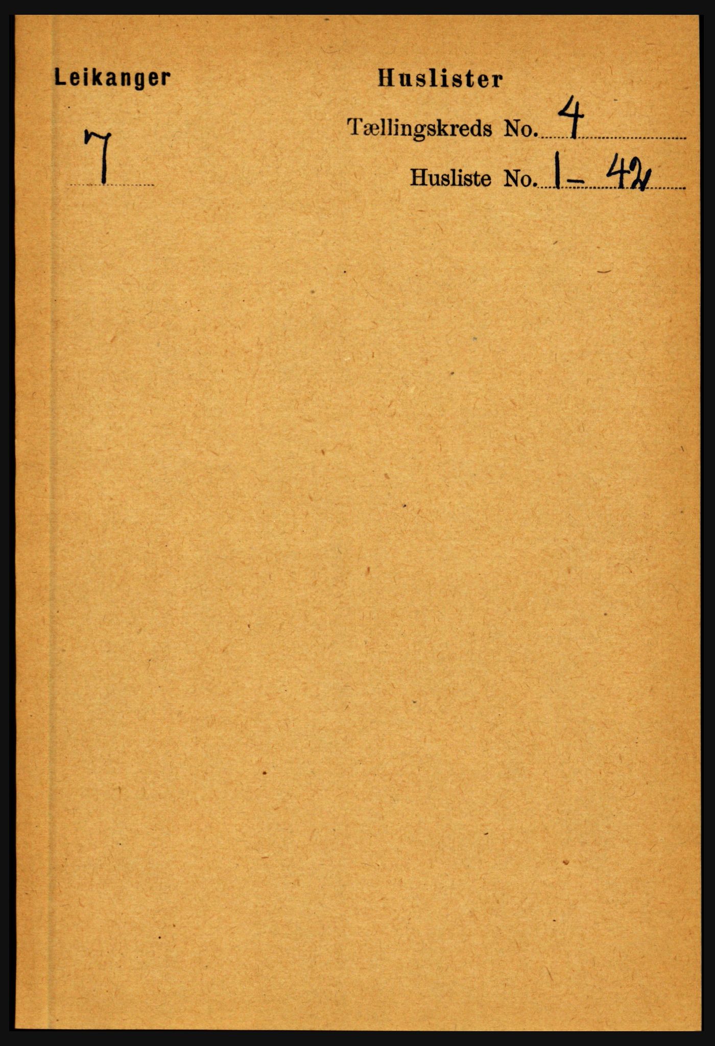 RA, 1891 census for 1419 Leikanger, 1891, p. 521