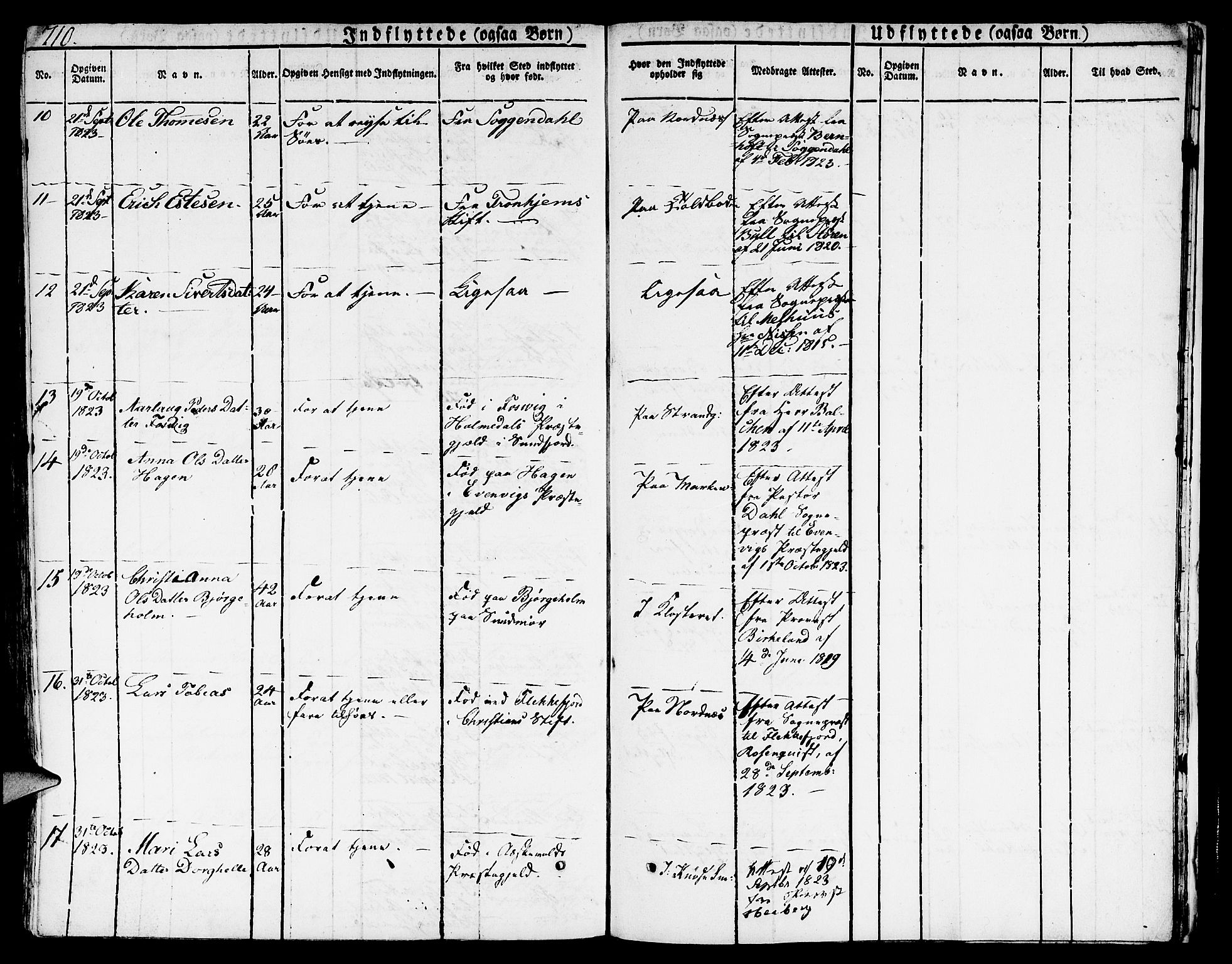 Nykirken Sokneprestembete, SAB/A-77101/H/Hab: Parish register (copy) no. A 5II, 1821-1843, p. 710
