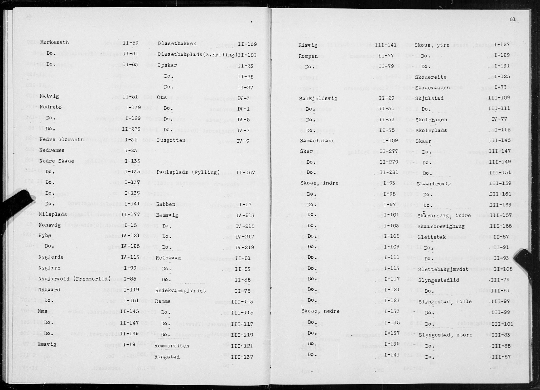 SAT, 1875 census for 1529P Skodje, 1875, p. 61