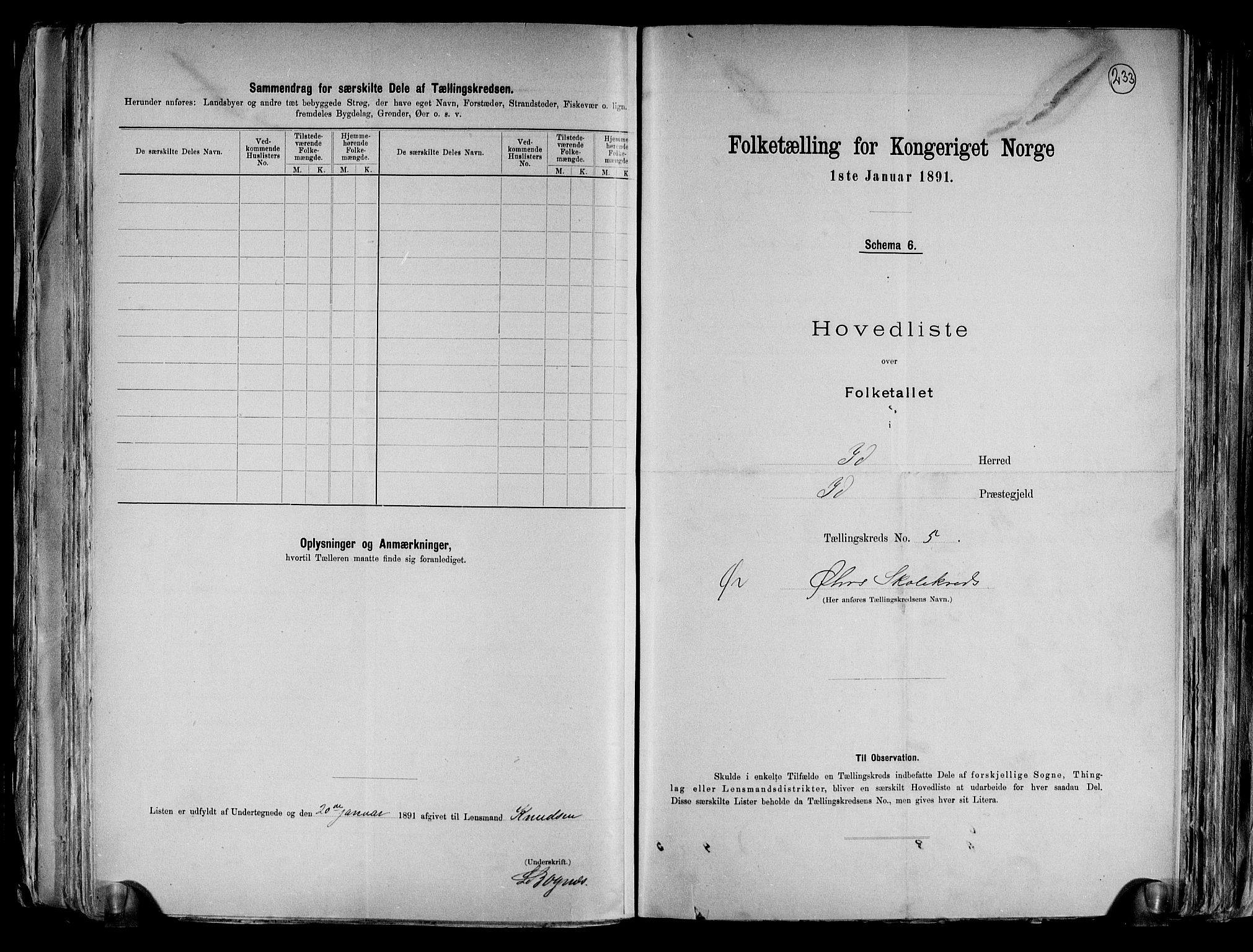 RA, 1891 census for 0117 Idd, 1891, p. 14