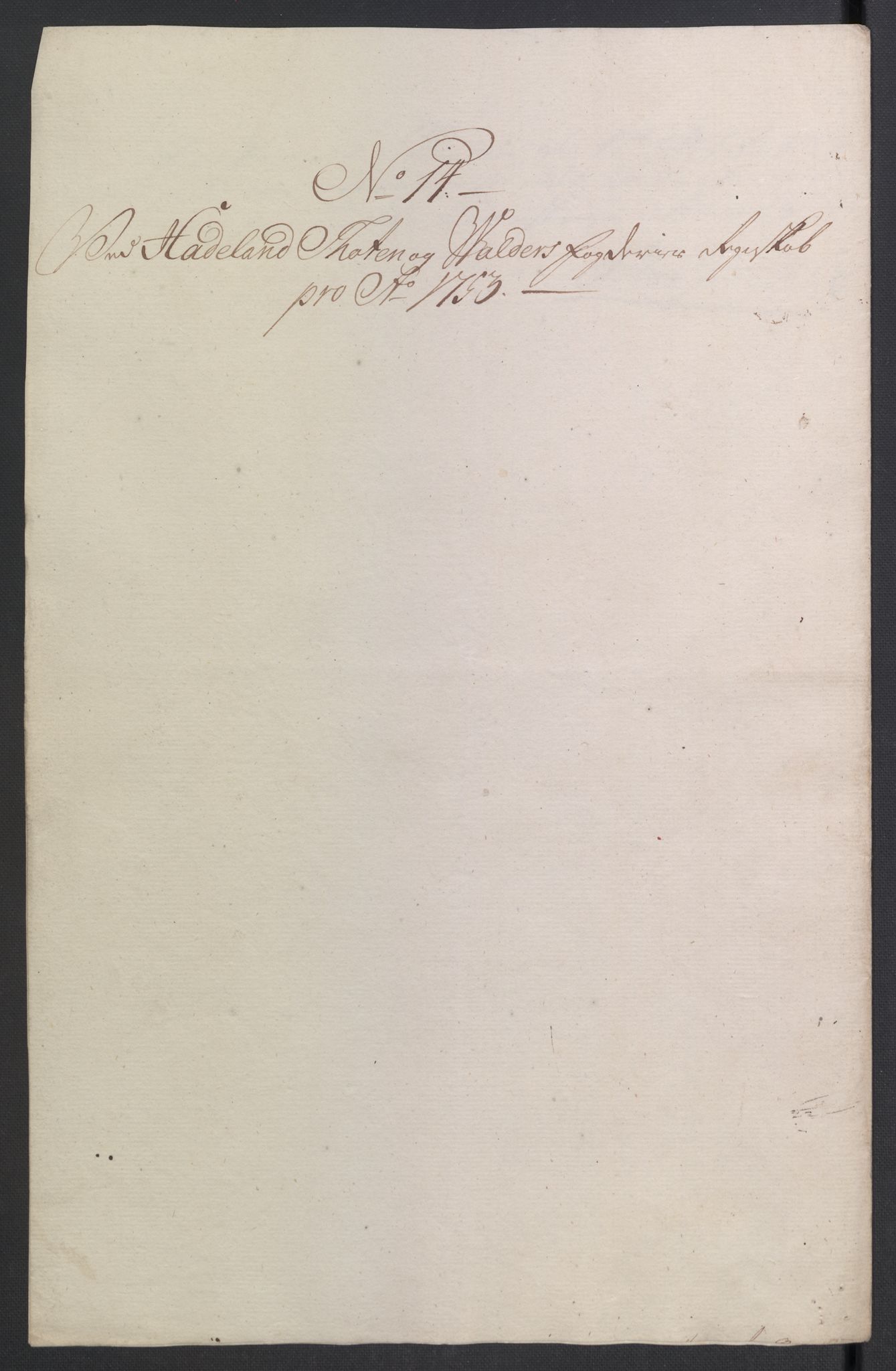 Rentekammeret inntil 1814, Reviderte regnskaper, Fogderegnskap, AV/RA-EA-4092/R18/L1349: Fogderegnskap Hadeland, Toten og Valdres, 1752-1753, p. 454