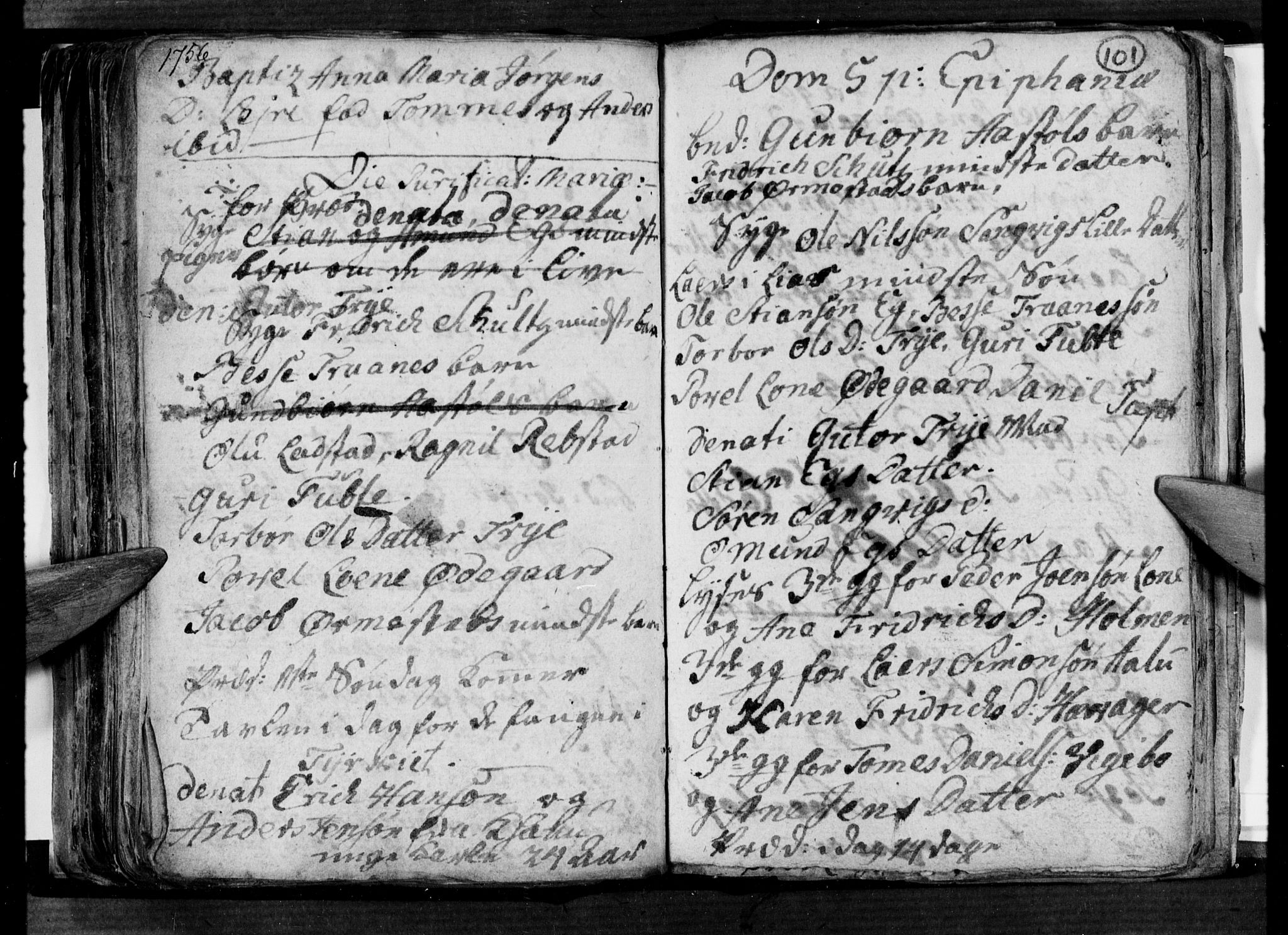 Søgne sokneprestkontor, SAK/1111-0037/F/Fa/Fab/L0003: Parish register (official) no. A 3, 1751-1759, p. 101