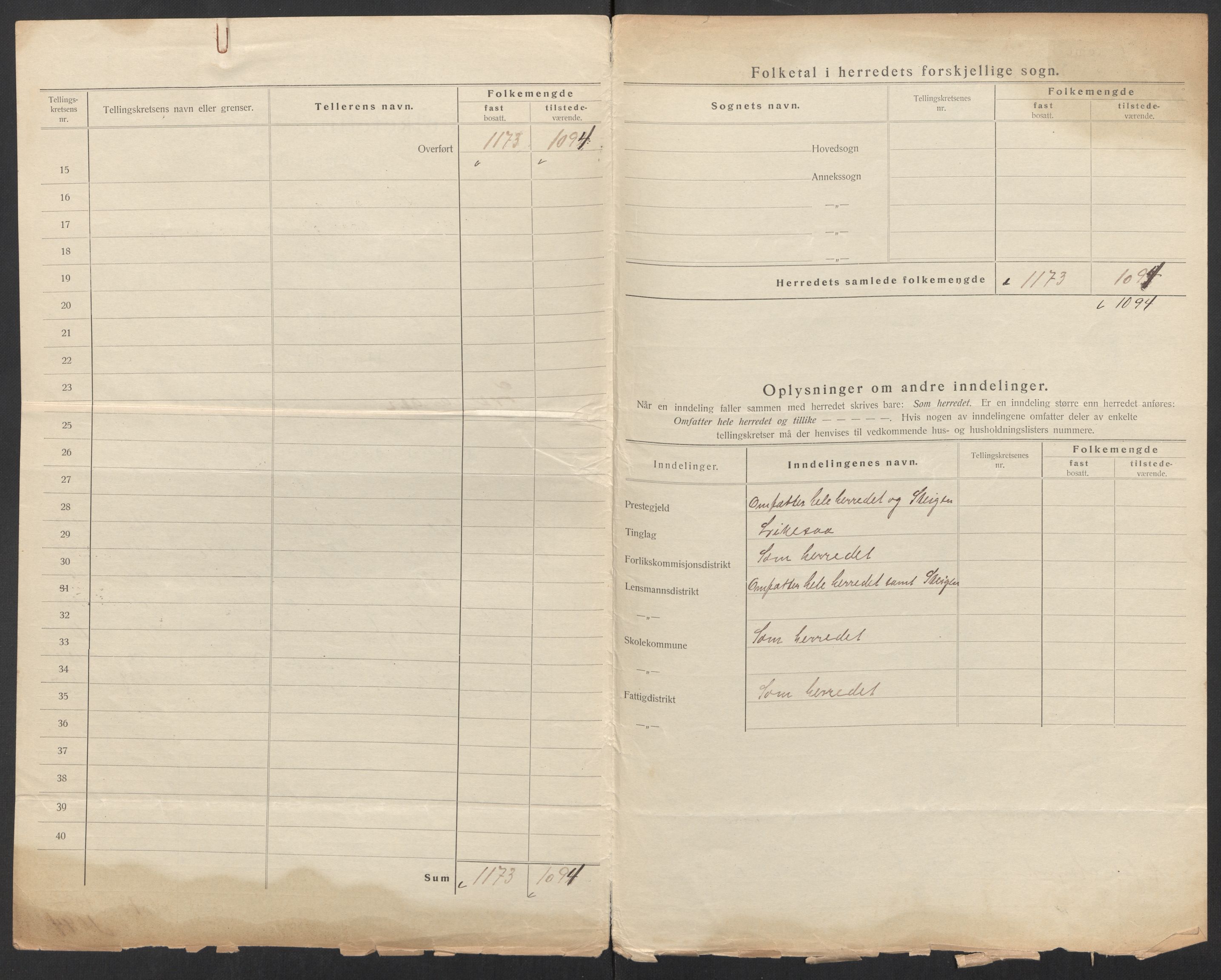 SAT, 1920 census for Leiranger, 1920, p. 4