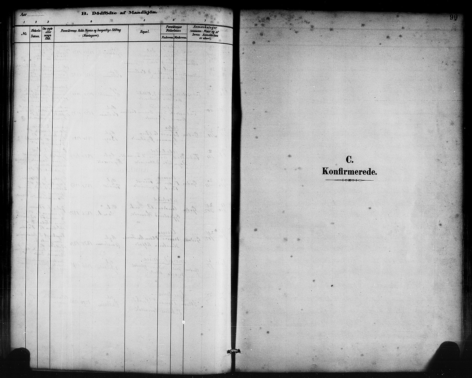 Lavik sokneprestembete, SAB/A-80901: Parish register (copy) no. B 3, 1882-1913, p. 90