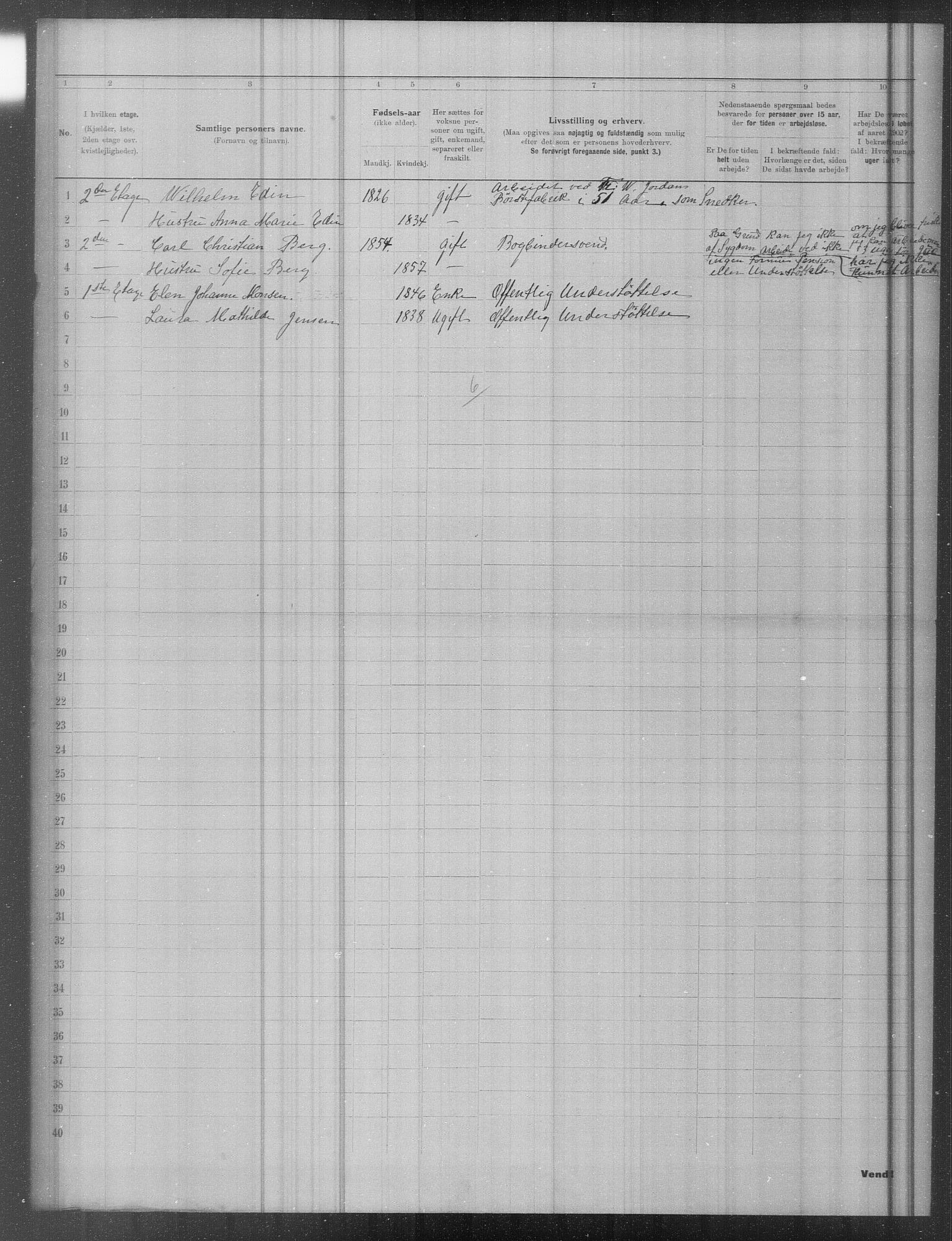 OBA, Municipal Census 1902 for Kristiania, 1902, p. 19905