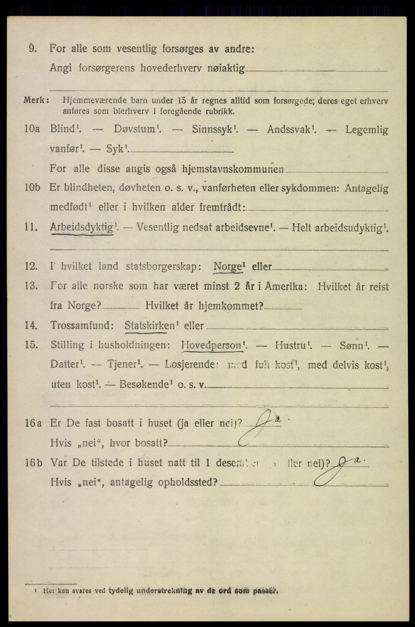 SAH, 1920 census for Fåberg, 1920, p. 15021