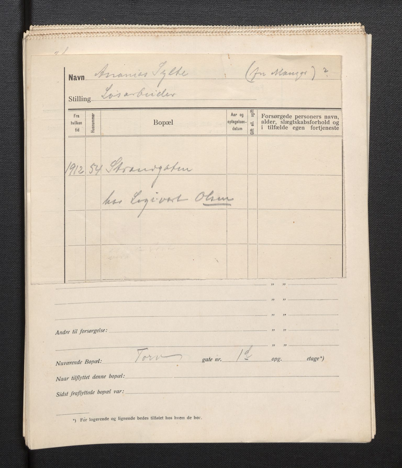 SAB, Municipal Census 1913 for Bergen, 1913, p. 38