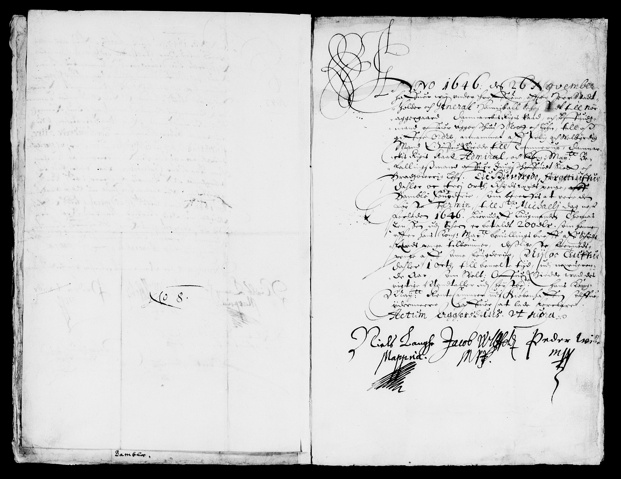 Rentekammeret inntil 1814, Reviderte regnskaper, Lensregnskaper, AV/RA-EA-5023/R/Rb/Rbp/L0033: Bratsberg len, 1646-1648