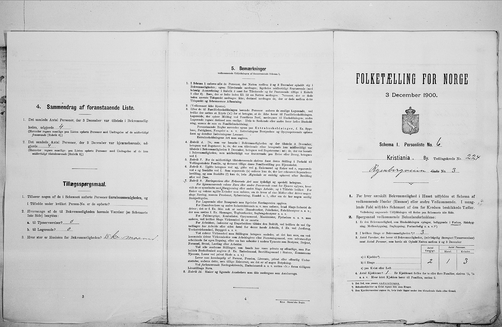 SAO, 1900 census for Kristiania, 1900, p. 77194