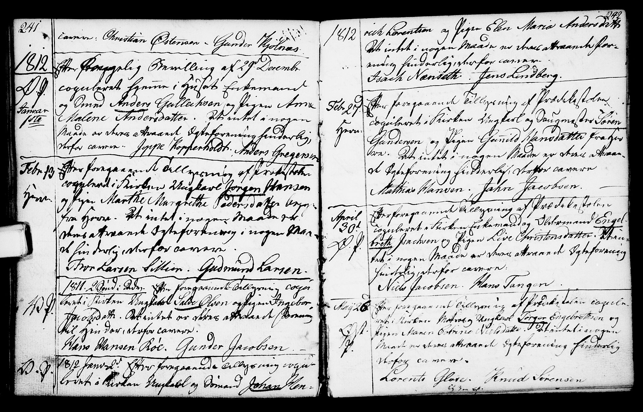 Porsgrunn kirkebøker , SAKO/A-104/F/Fa/L0003: Parish register (official) no. 3, 1764-1814, p. 241-242