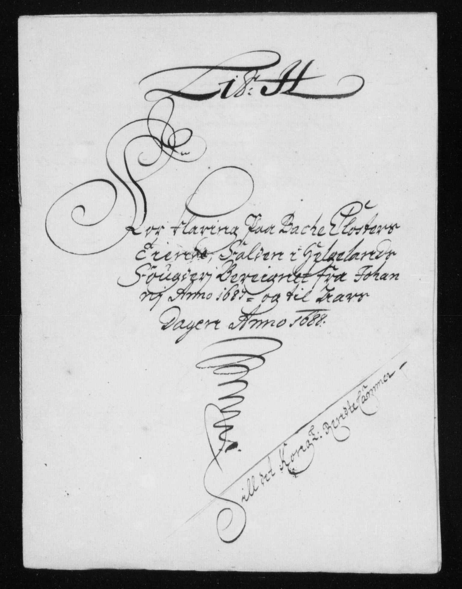 Rentekammeret inntil 1814, Reviderte regnskaper, Stiftamtstueregnskaper, Trondheim stiftamt og Nordland amt, AV/RA-EA-6044/R/Rh/L0011: Nordland amt, 1688