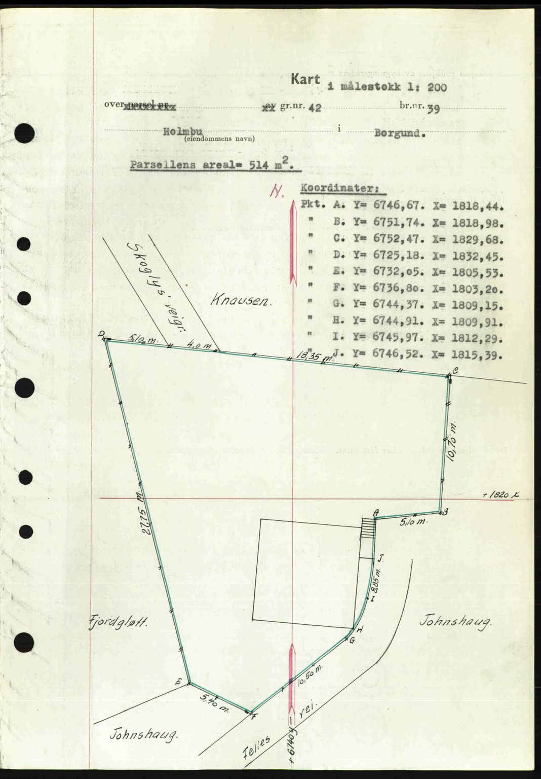 Nordre Sunnmøre sorenskriveri, AV/SAT-A-0006/1/2/2C/2Ca: Mortgage book no. A33, 1949-1950, Diary no: : 3039/1949