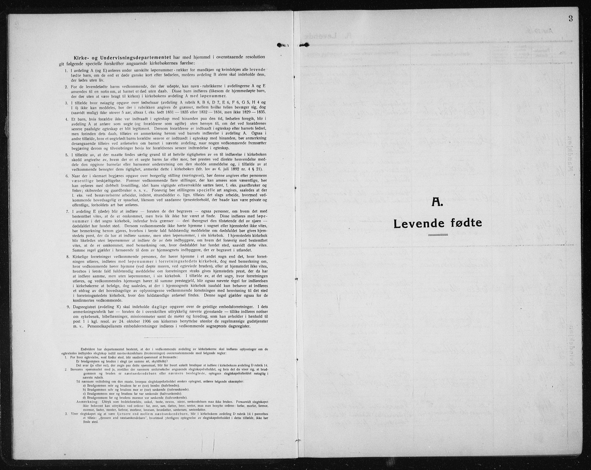 Ministerialprotokoller, klokkerbøker og fødselsregistre - Sør-Trøndelag, SAT/A-1456/611/L0356: Parish register (copy) no. 611C04, 1914-1938, p. 3