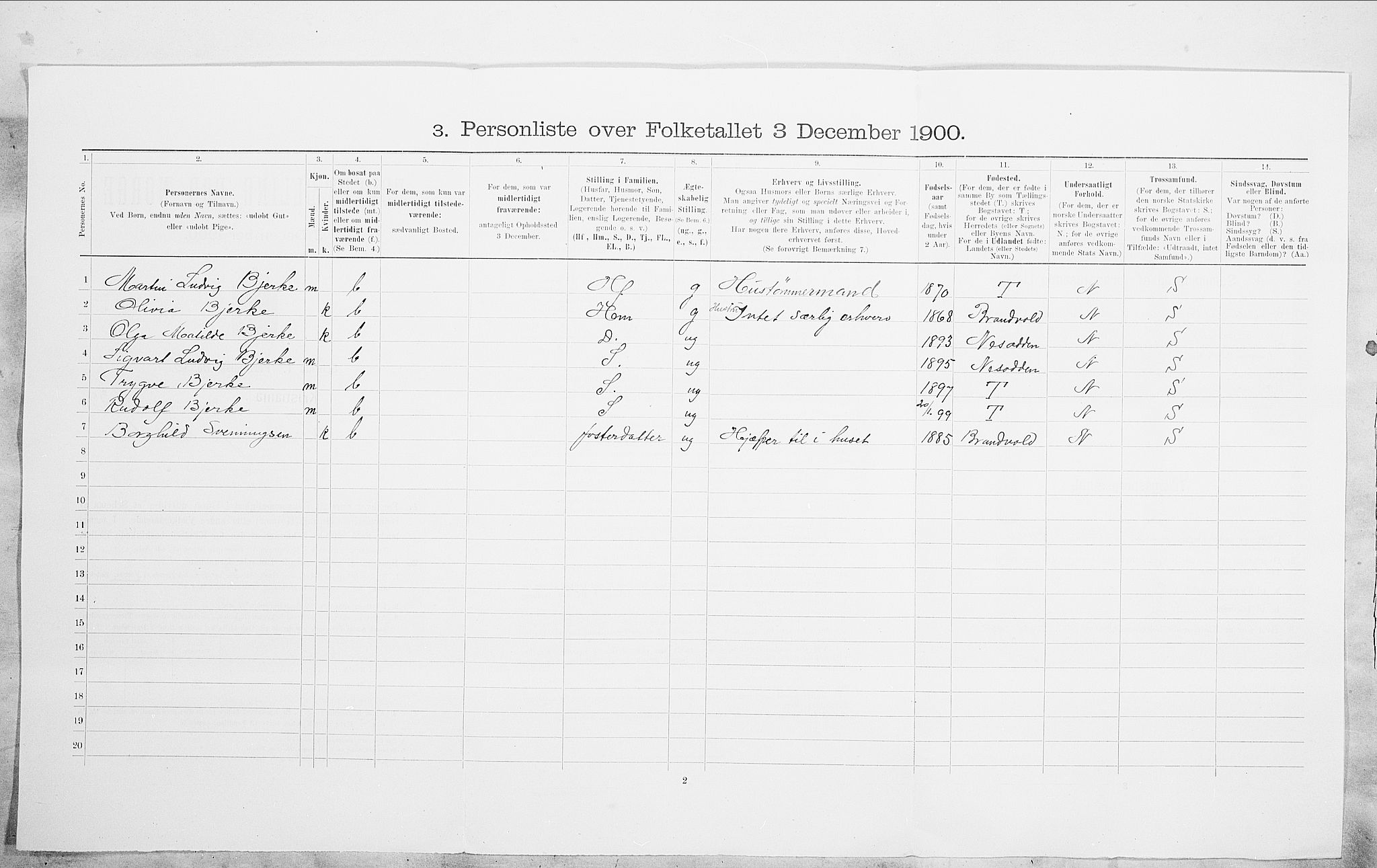 SAO, 1900 census for Kristiania, 1900, p. 87273