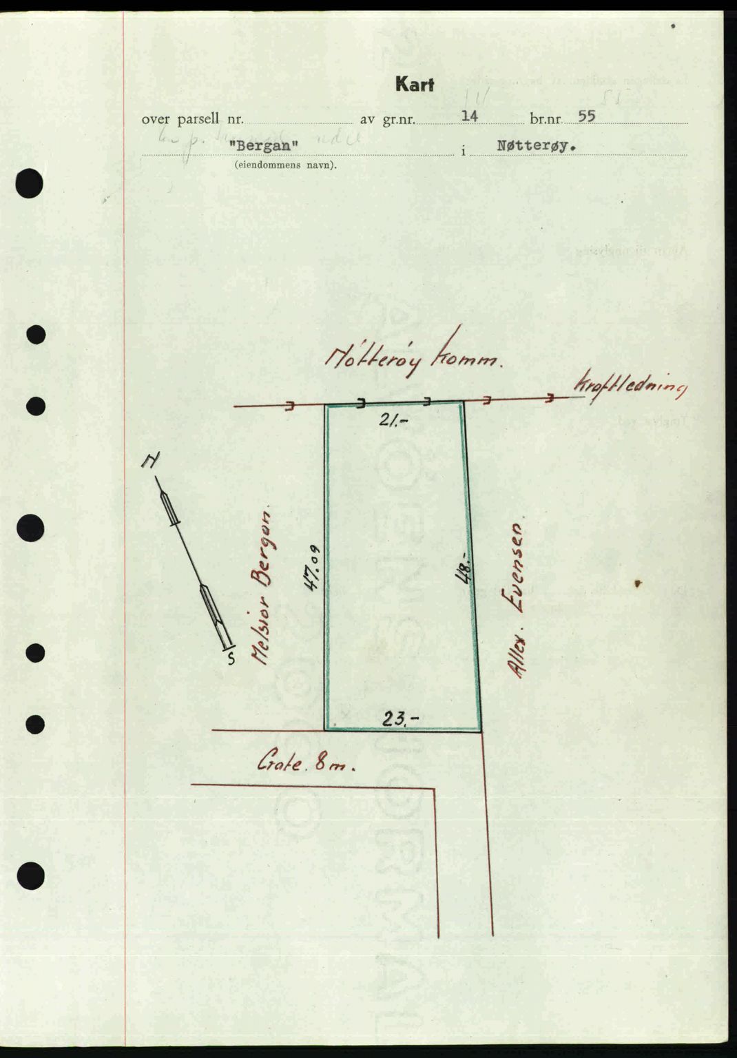 Tønsberg sorenskriveri, AV/SAKO-A-130/G/Ga/Gaa/L0022: Mortgage book no. A22, 1947-1947, Diary no: : 3293/1947