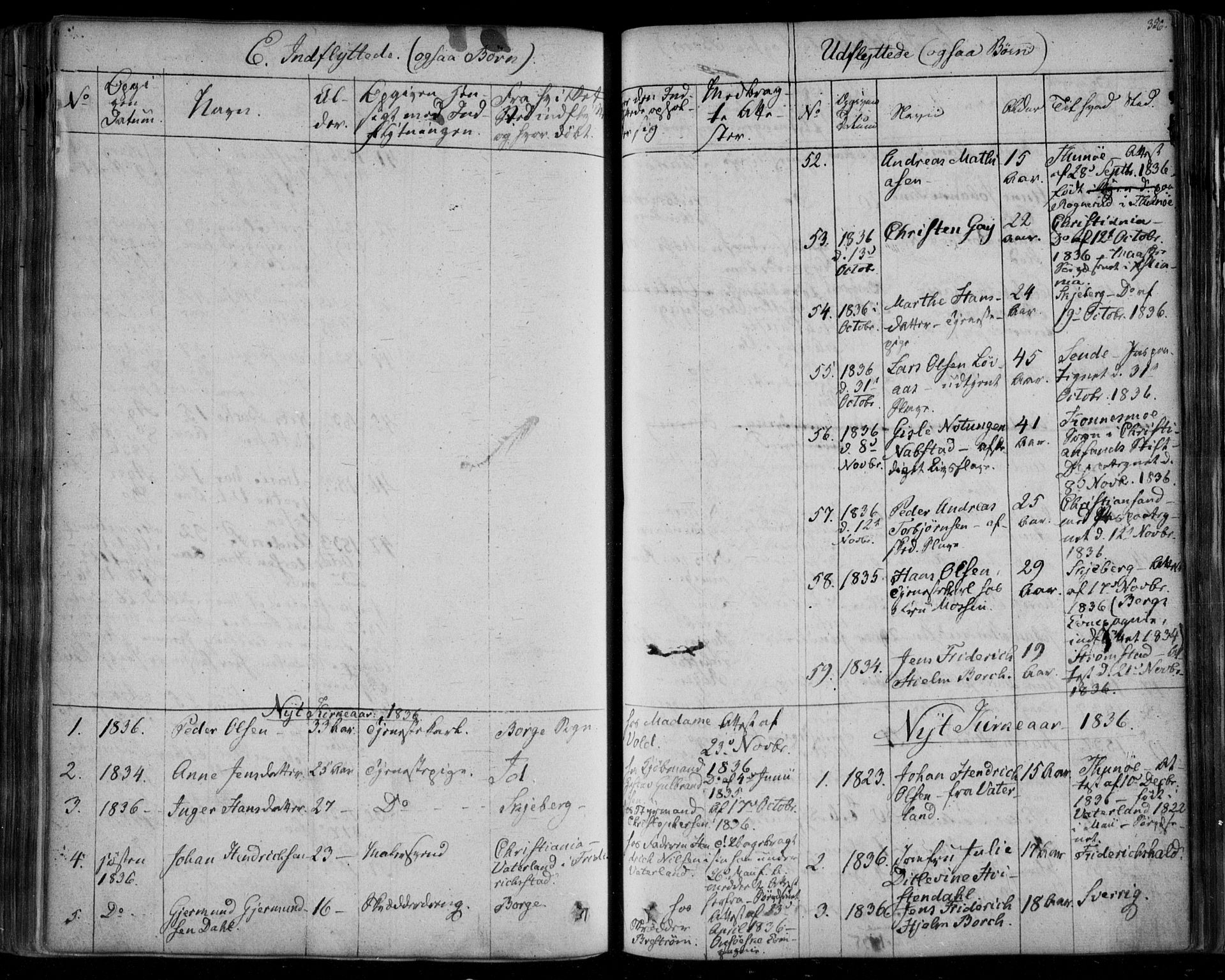 Fredrikstad prestekontor Kirkebøker, SAO/A-11082/F/Fa/L0005: Parish register (official) no. 5, 1835-1856, p. 356