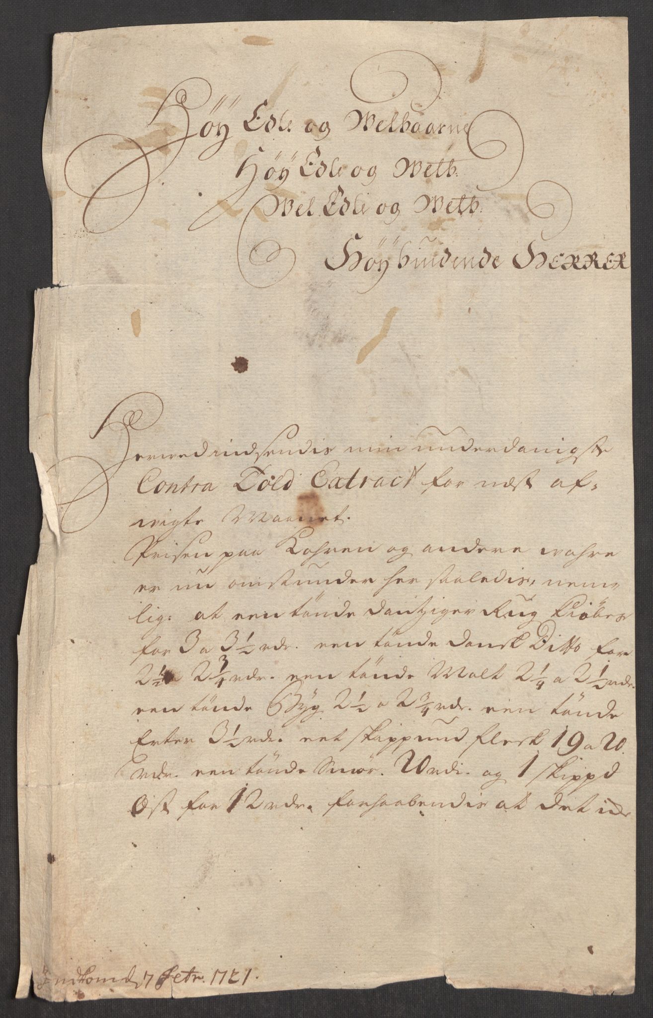 Rentekammeret inntil 1814, Realistisk ordnet avdeling, RA/EA-4070/Oe/L0001: [Ø1]: Priskuranter, 1712-1739, p. 192