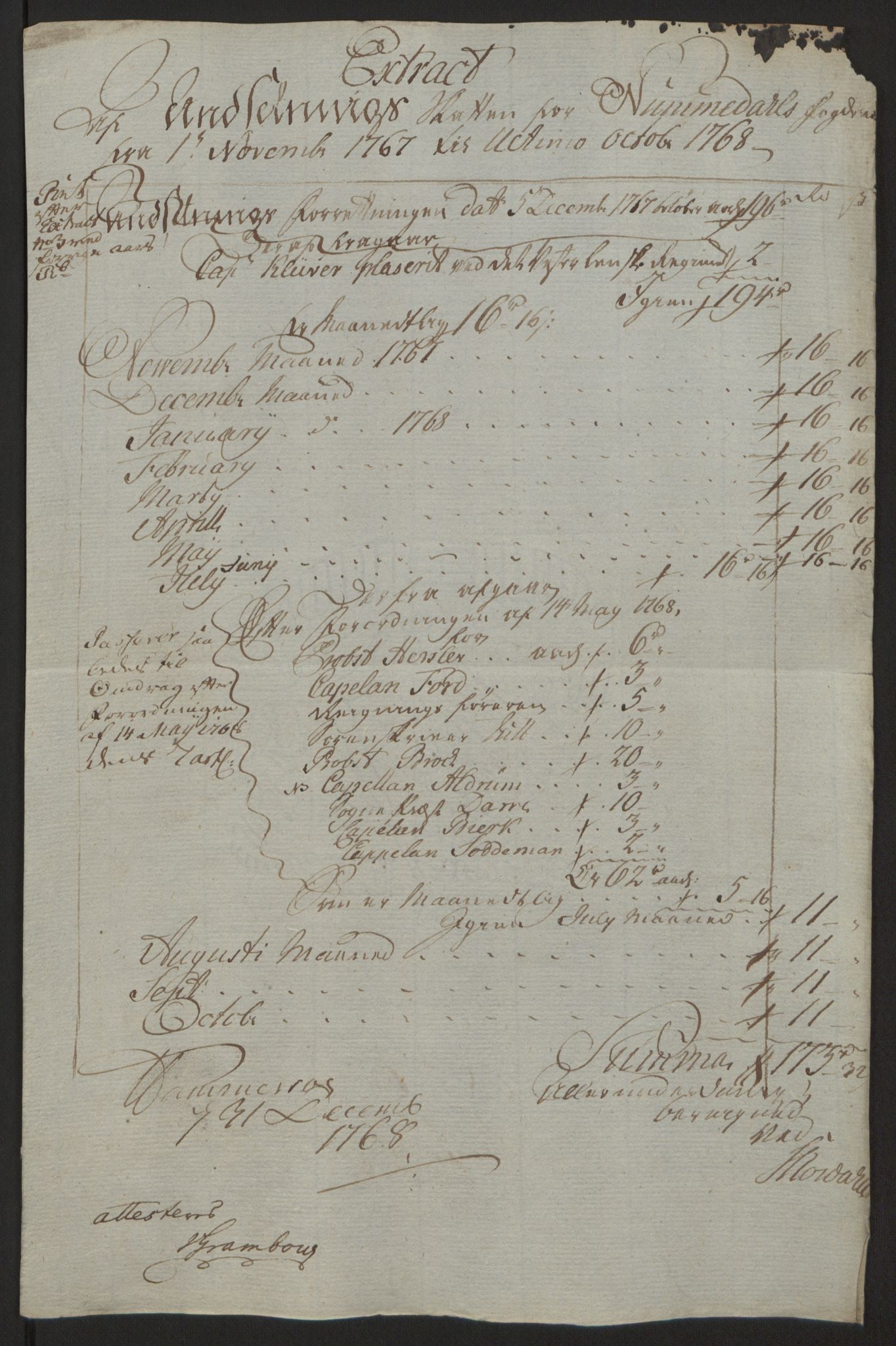 Rentekammeret inntil 1814, Reviderte regnskaper, Fogderegnskap, AV/RA-EA-4092/R64/L4502: Ekstraskatten Namdal, 1762-1772, p. 276