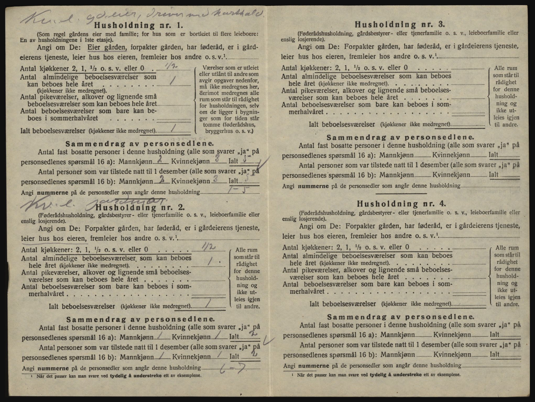 SAO, 1920 census for Glemmen, 1920, p. 732