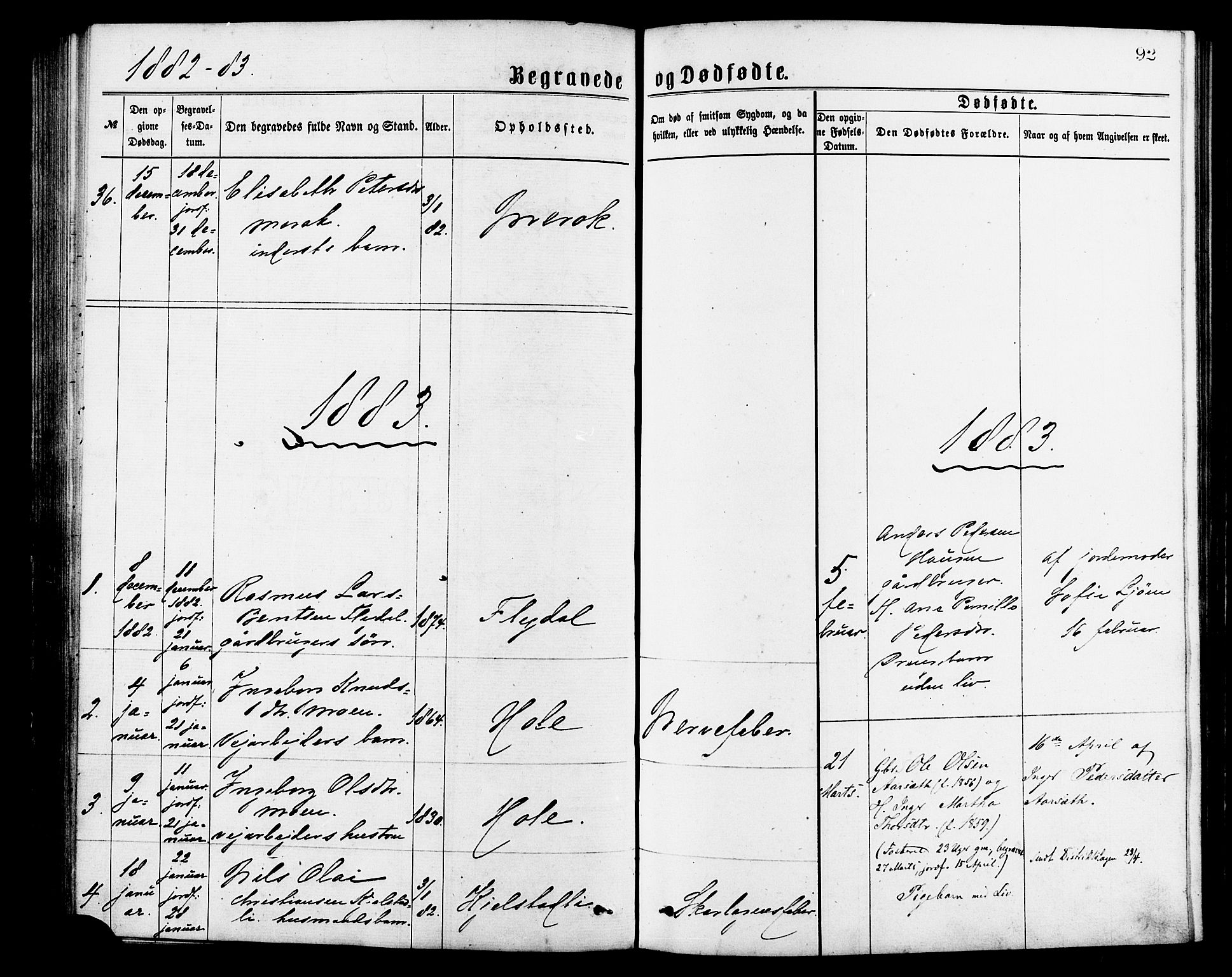 Ministerialprotokoller, klokkerbøker og fødselsregistre - Møre og Romsdal, AV/SAT-A-1454/517/L0227: Parish register (official) no. 517A07, 1870-1886, p. 92