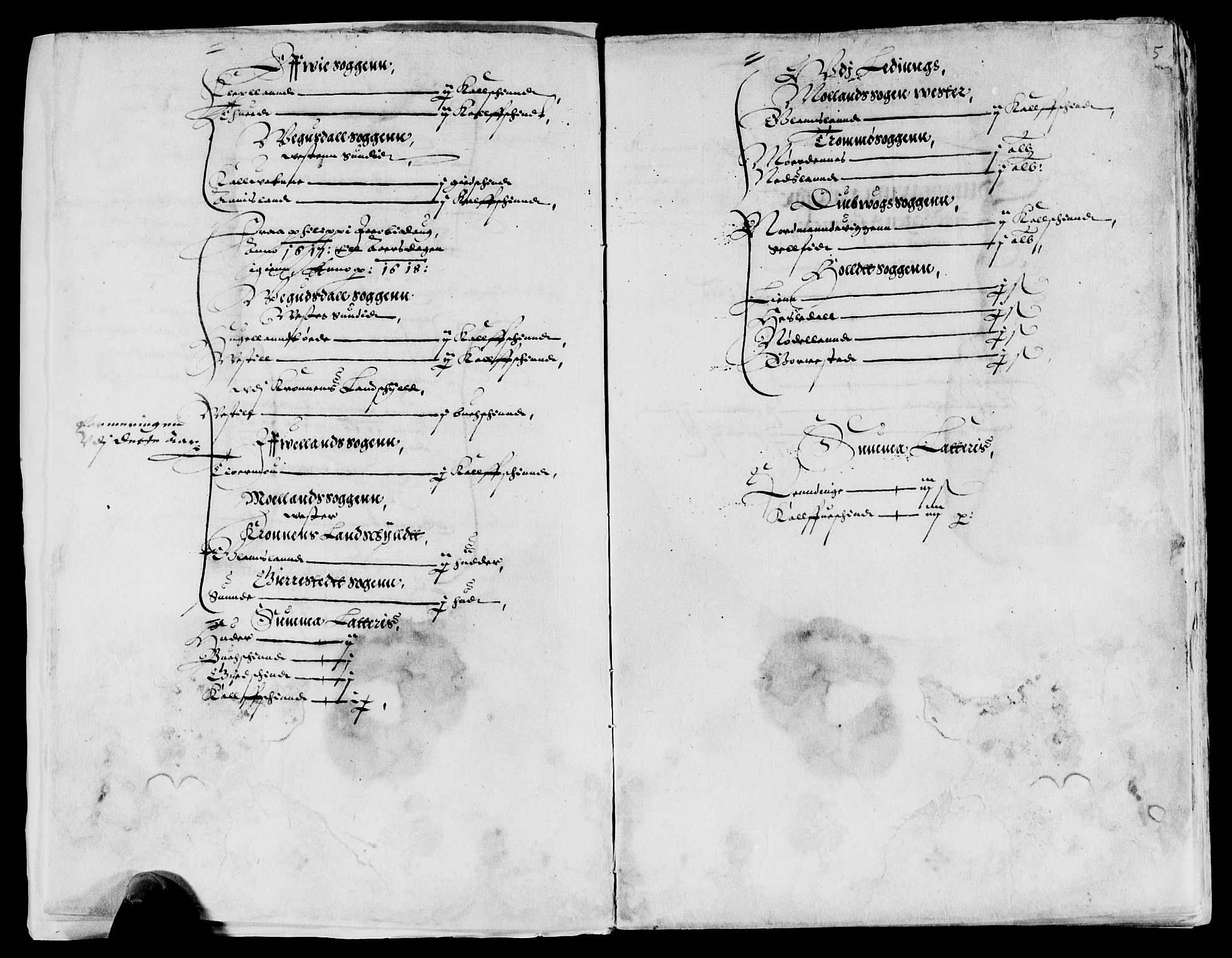 Rentekammeret inntil 1814, Reviderte regnskaper, Lensregnskaper, AV/RA-EA-5023/R/Rb/Rbq/L0009: Nedenes len. Mandals len. Råbyggelag., 1616-1618